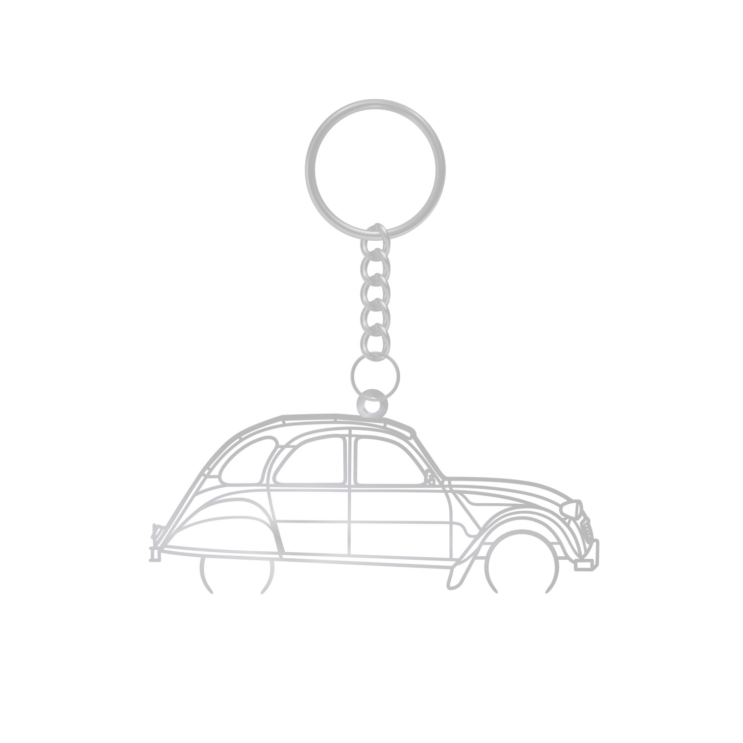 Citroën 2CV - Metal Keychain