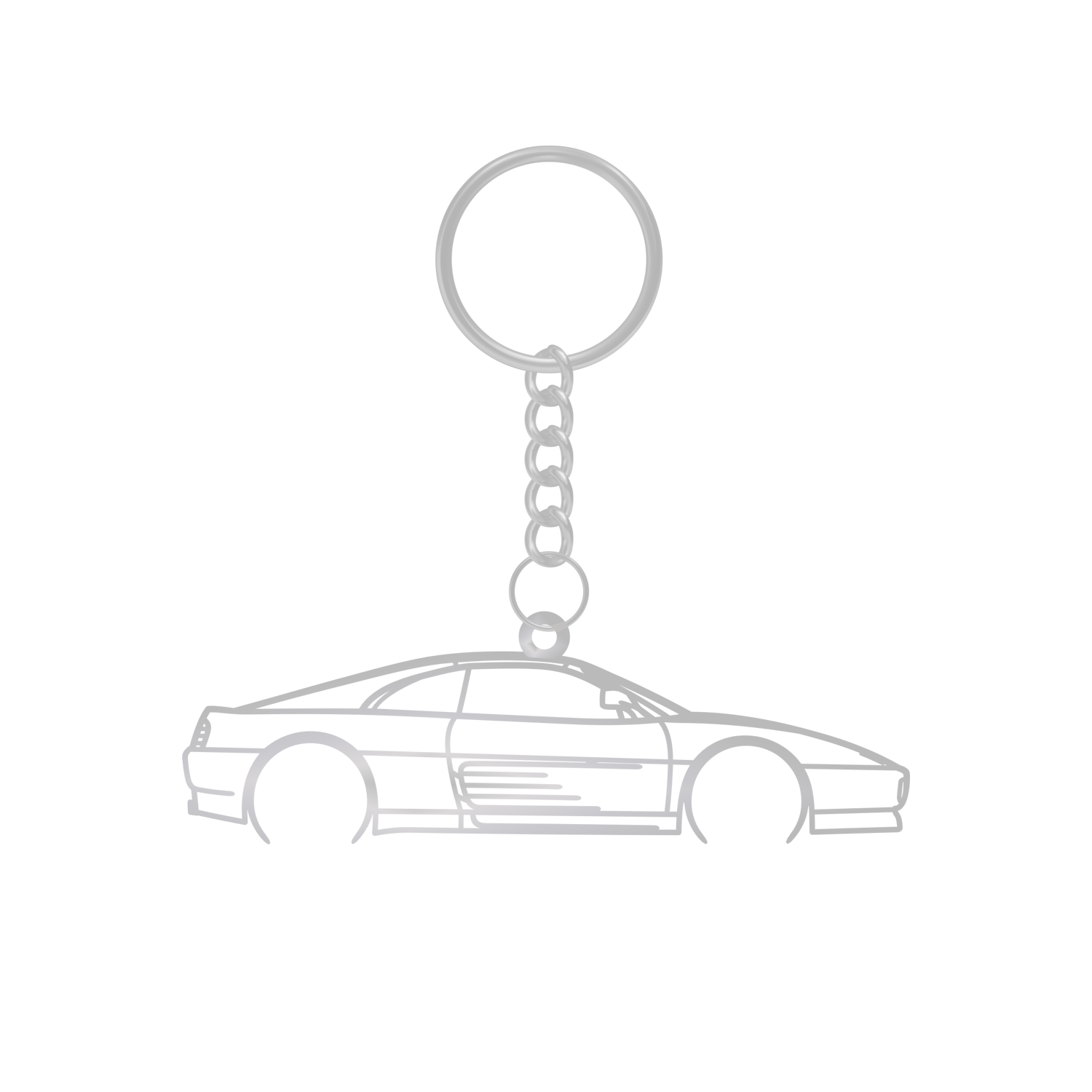 Ferrari 348 TB (1989-1993) - Metal Keychain
