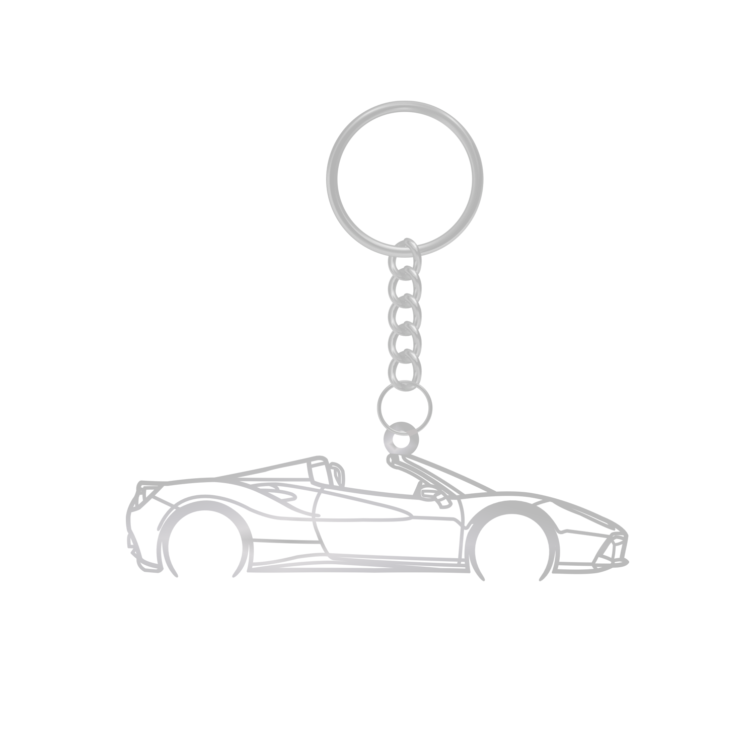 Ferrari 488 Spider (2015-2019) - Metal Keychain