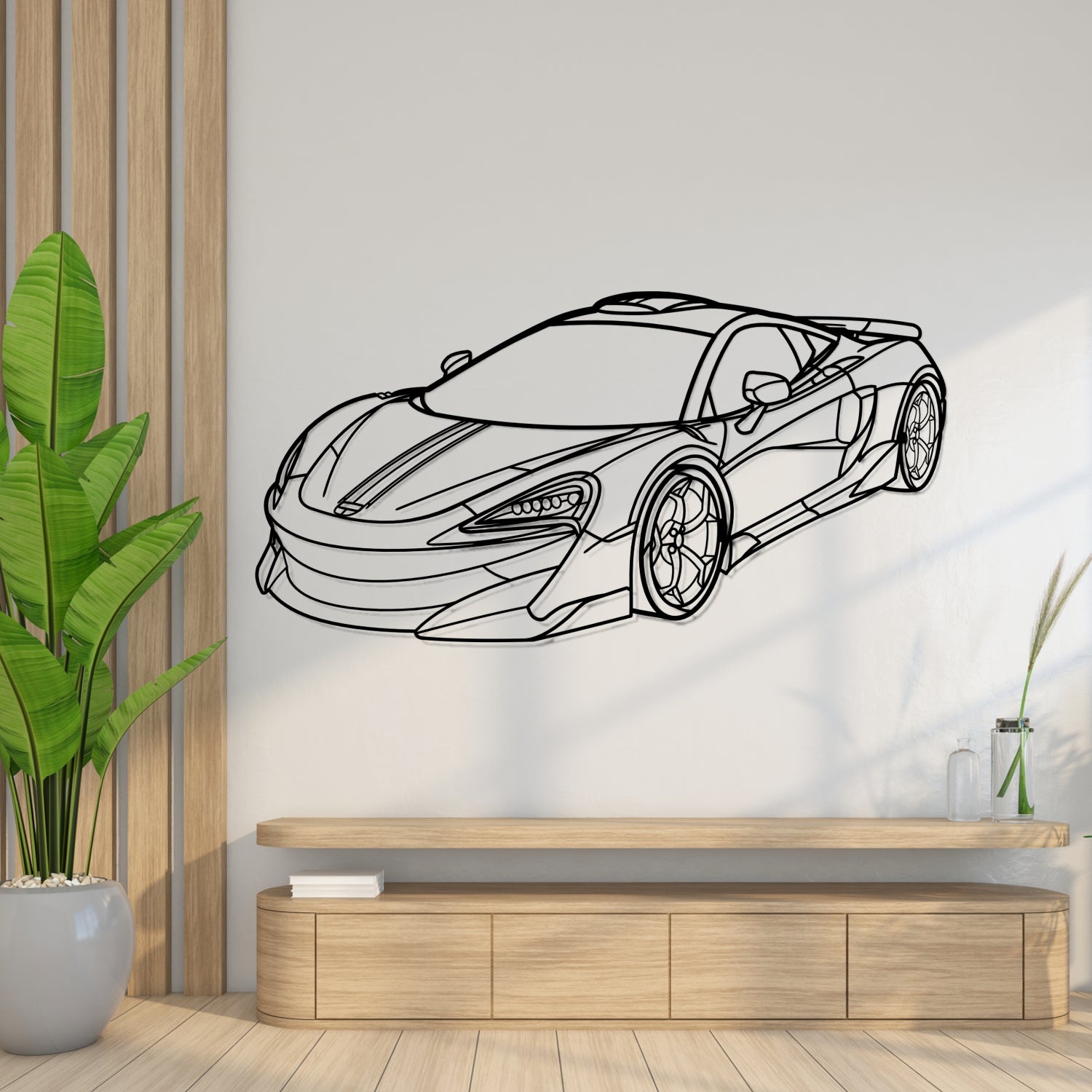 Caterham - 3D Perspective Front - Metal Silhouette