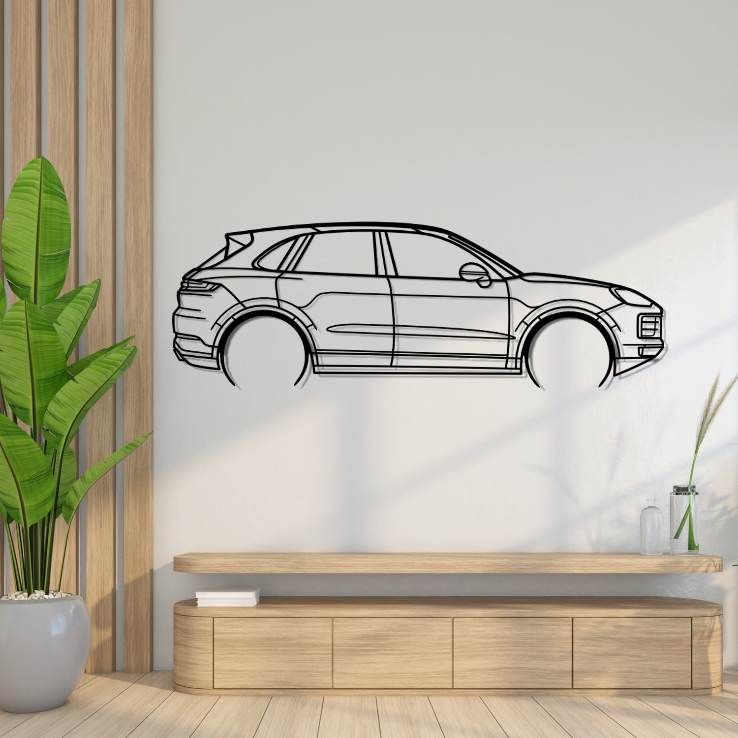 Abarth Punto Evo Side View - Metal Wall Silhouette