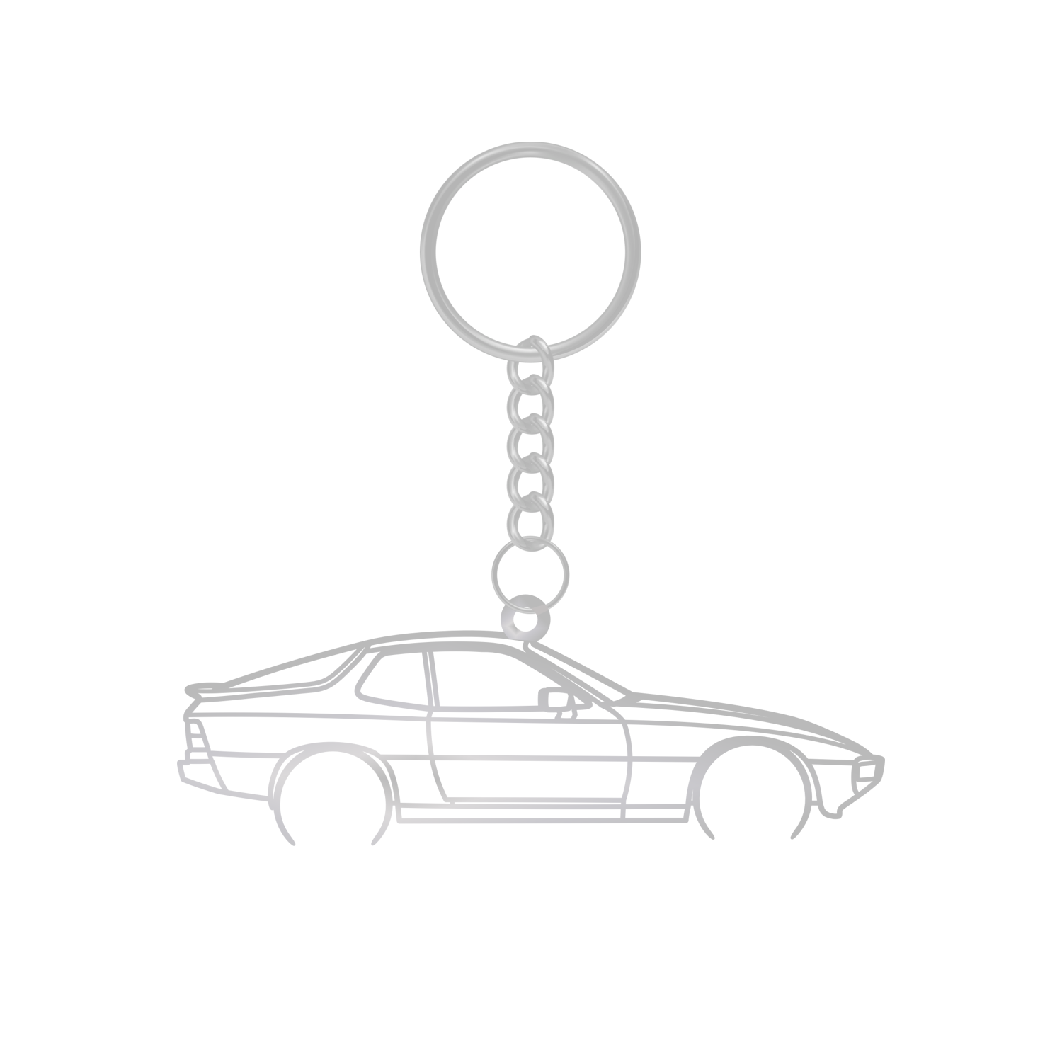 Porsche 924 S (1986-1988) - Metal Keychain