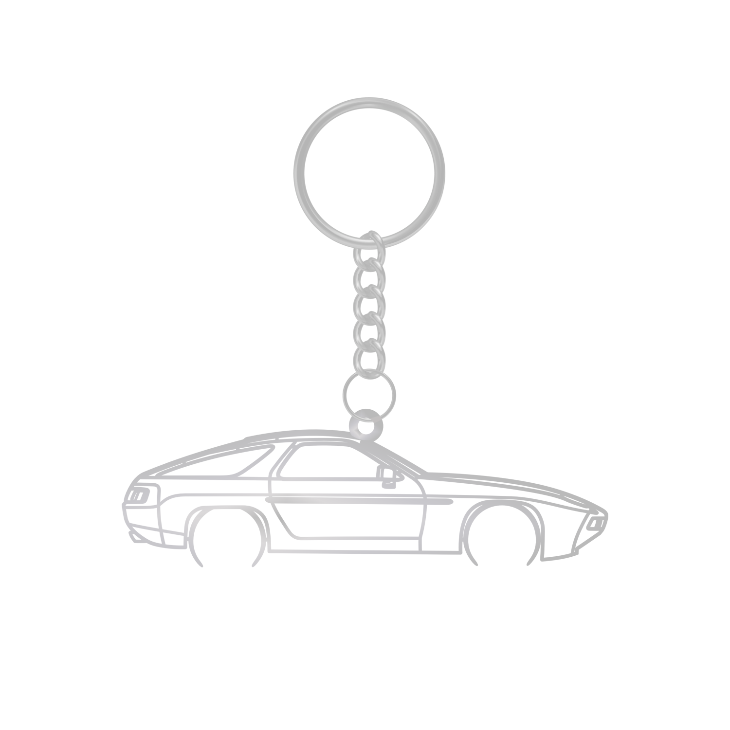 Porsche 928 Phase 1 (1977-1982) - Metal Keychain