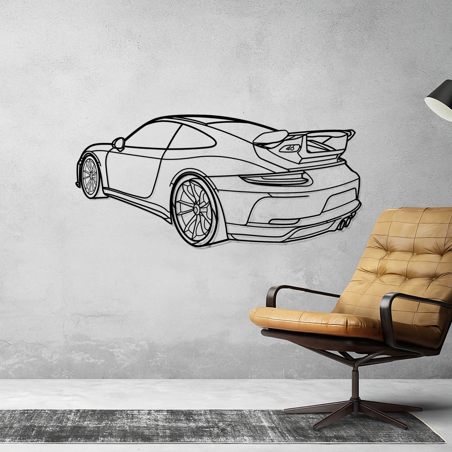 Caterham - 3D Perspective Front - Metal Silhouette