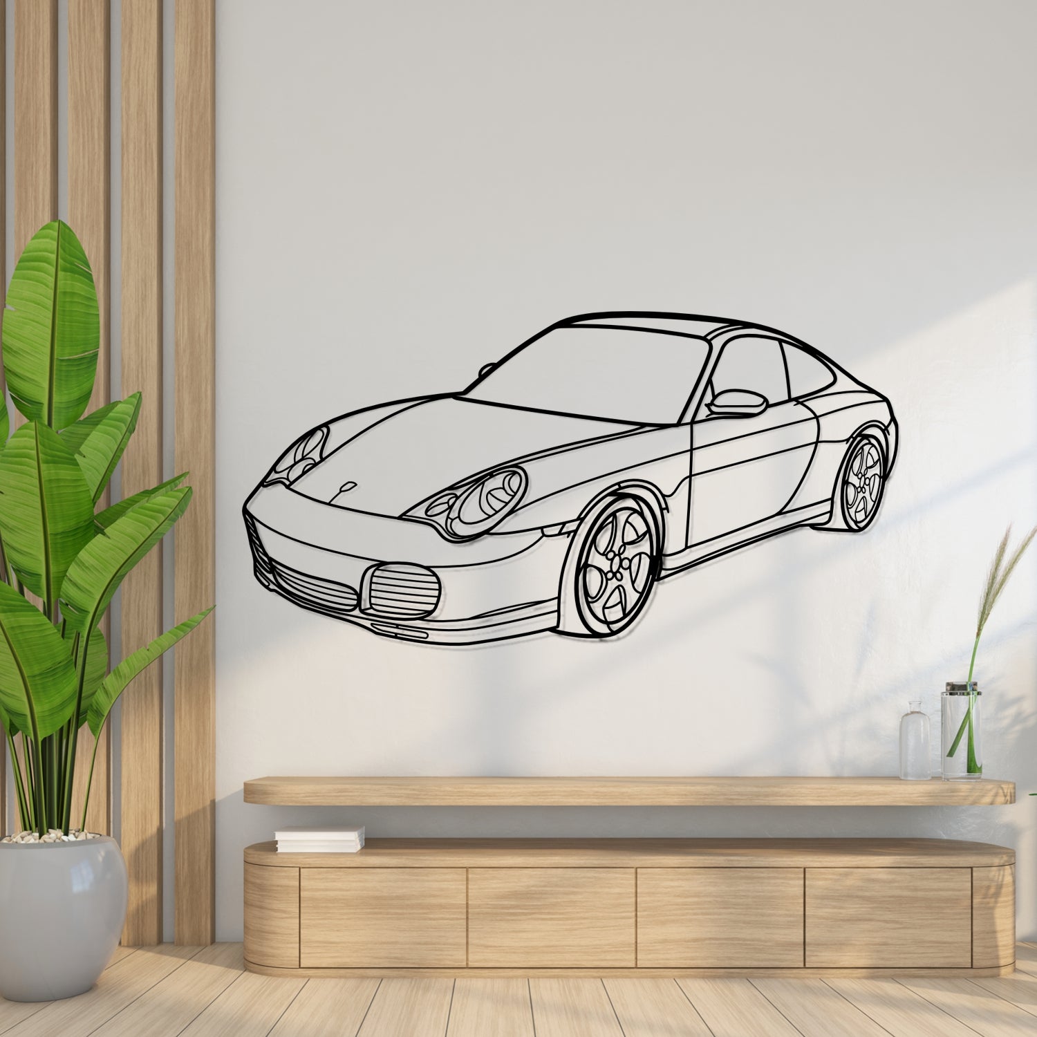 Caterham - 3D Perspective Front - Metal Silhouette