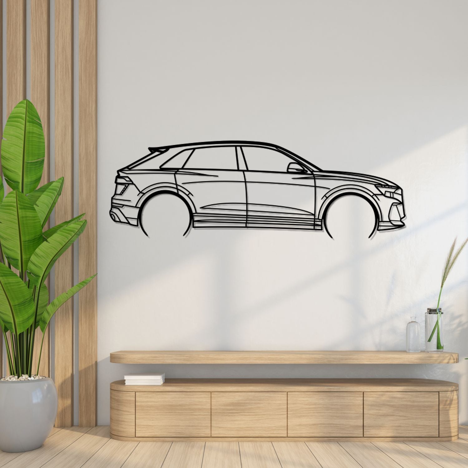 Audi RSQ8 (2020-2026) - Perspetiva Lateral - Silhueta de Metal