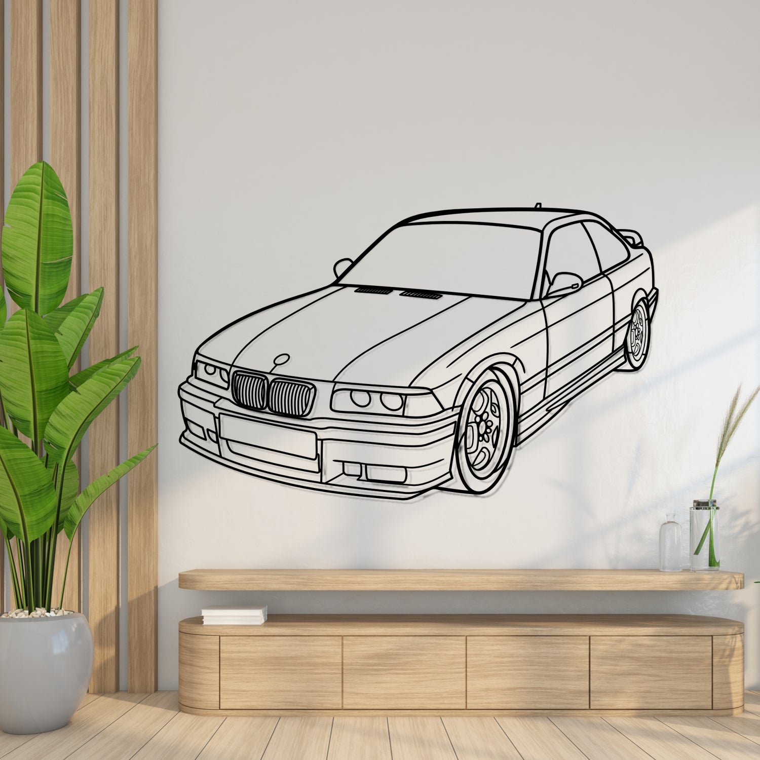 Caterham - 3D Perspective Front - Metal Silhouette