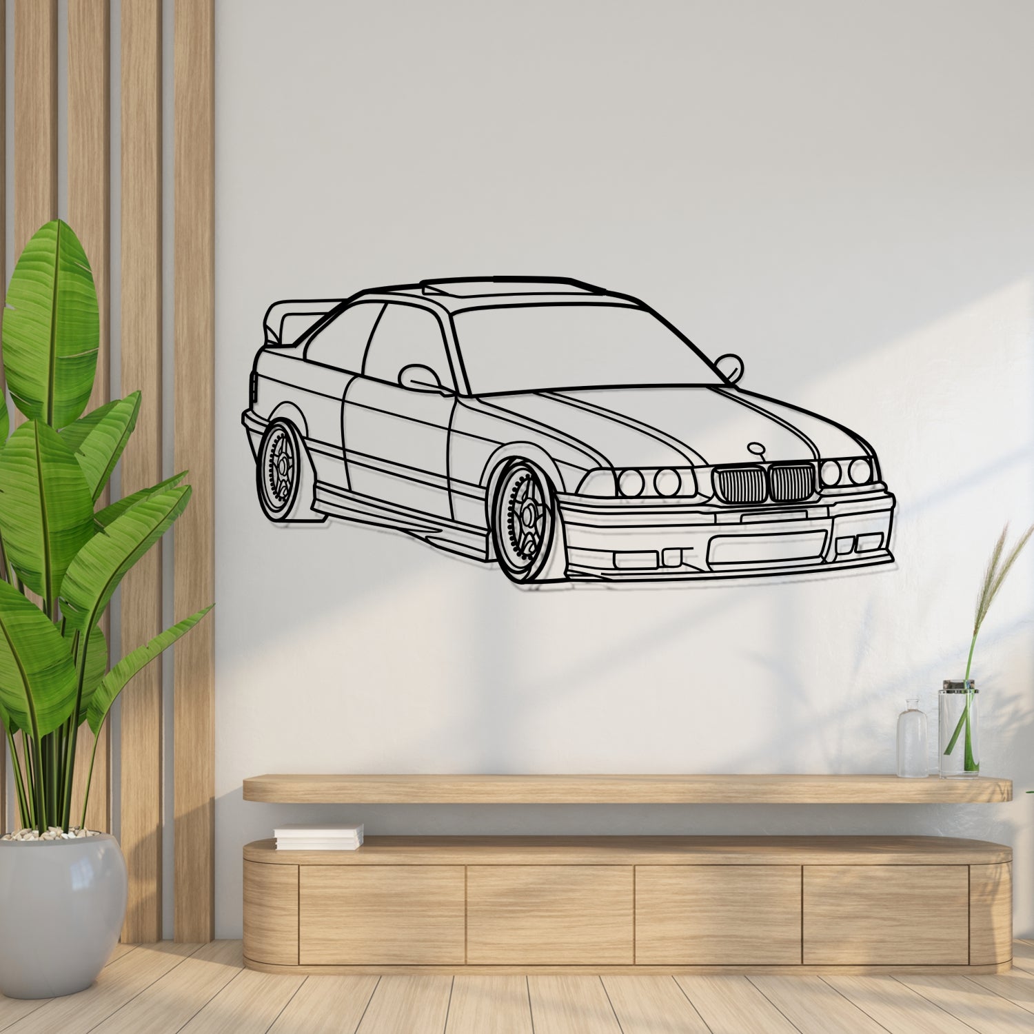 Caterham - 3D Perspective Front - Metal Silhouette