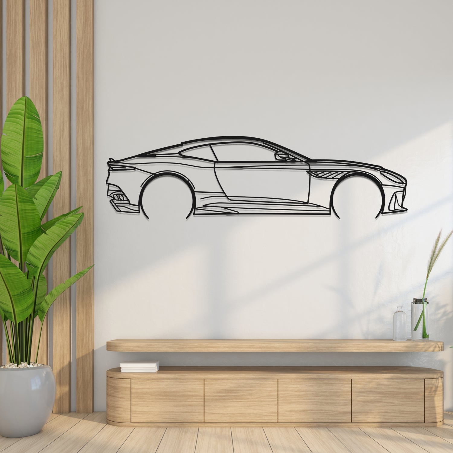 Aston Martin DBS Ultimate (2023-2025) - Side View - Metal Silhouette