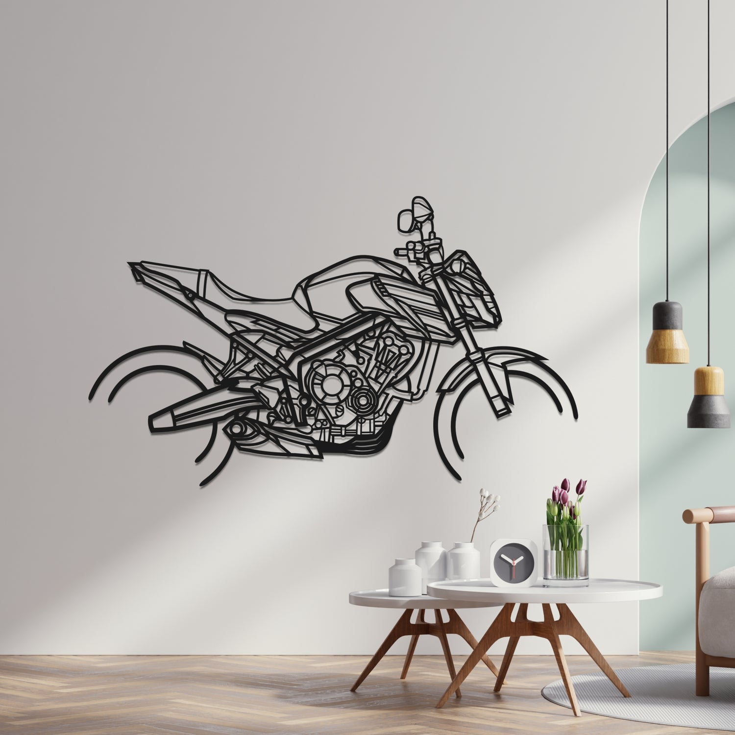 Honda CB650F Hornet (2014-2019) - Silhueta de Metal