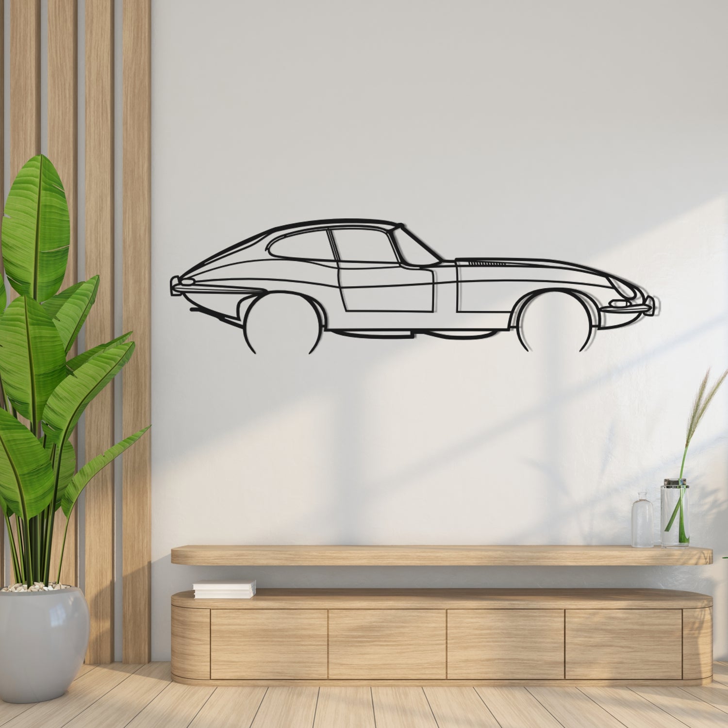 Abarth Punto Evo Side View - Metal Wall Silhouette