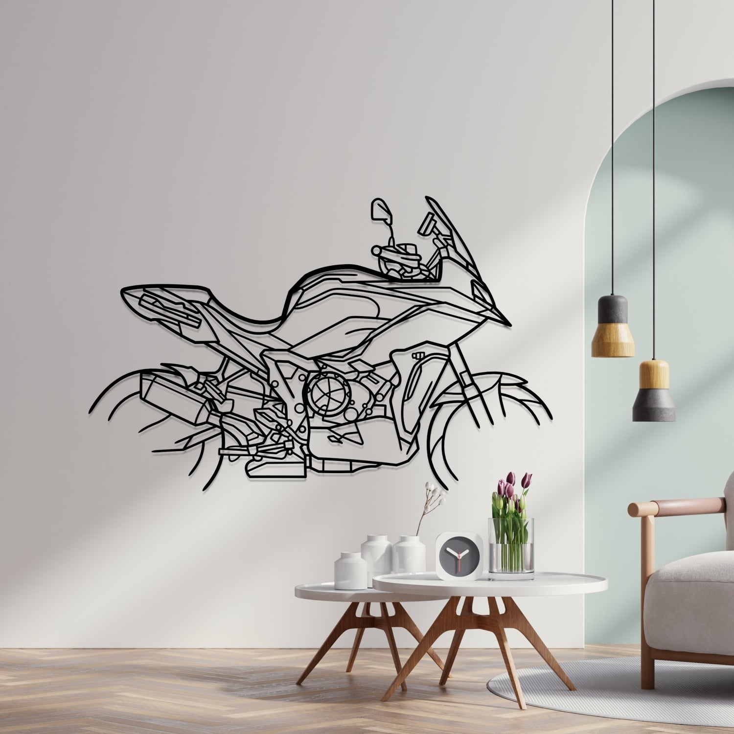 BMW M 1000 XR (2025) - Silhueta de Metal