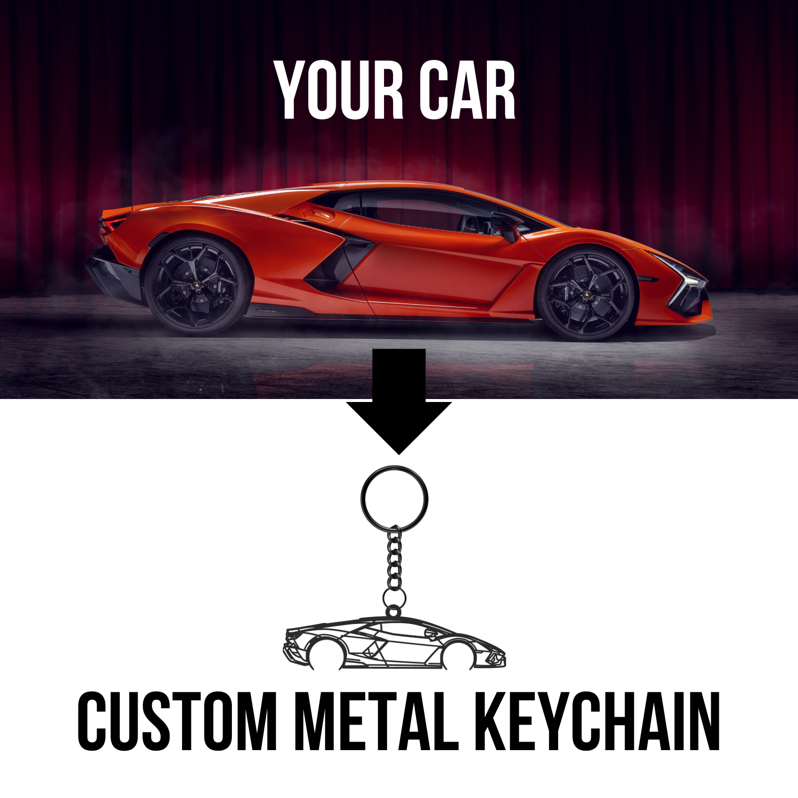 Custom Car Design - Metal Silhouette