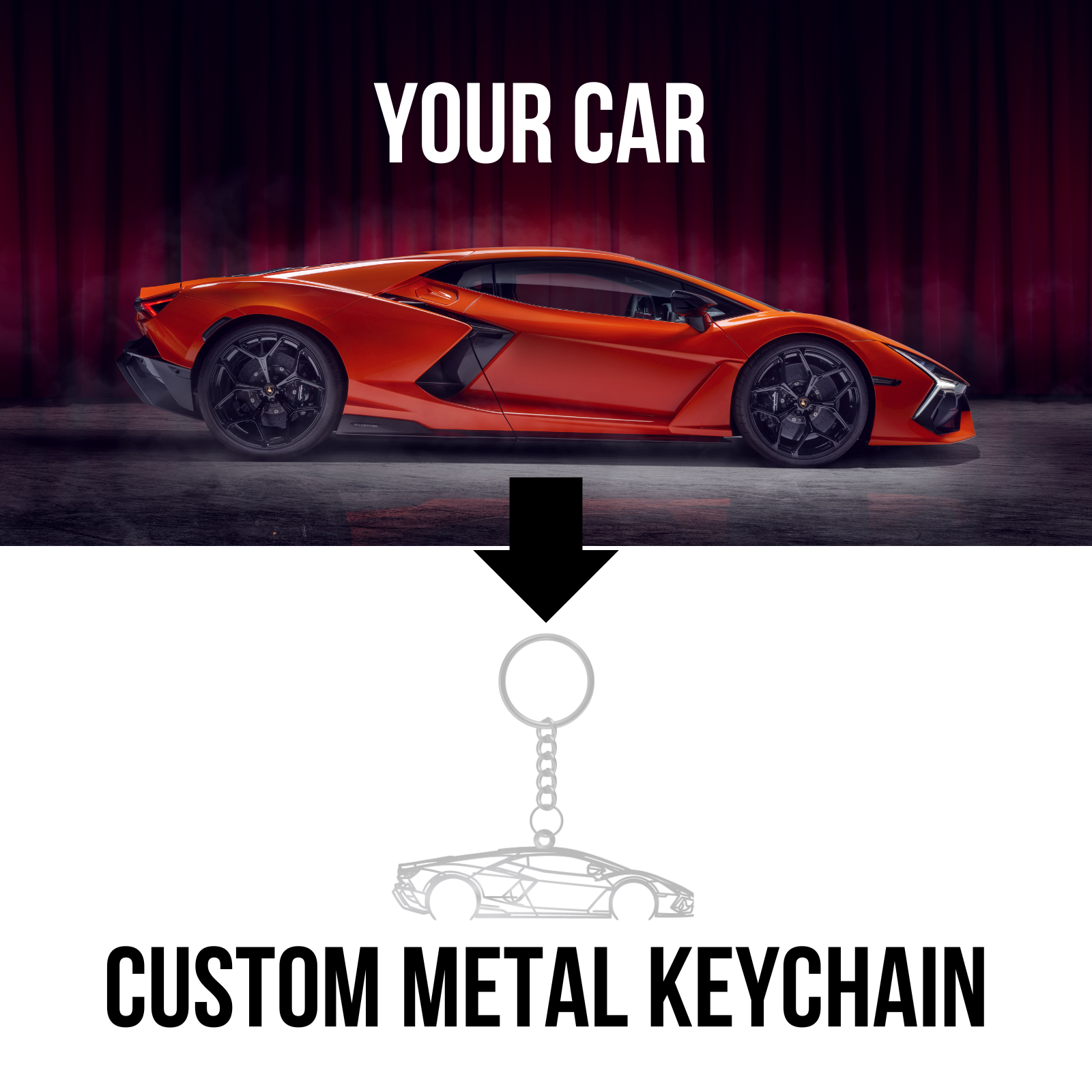 Custom Car Design - Metal Silhouette