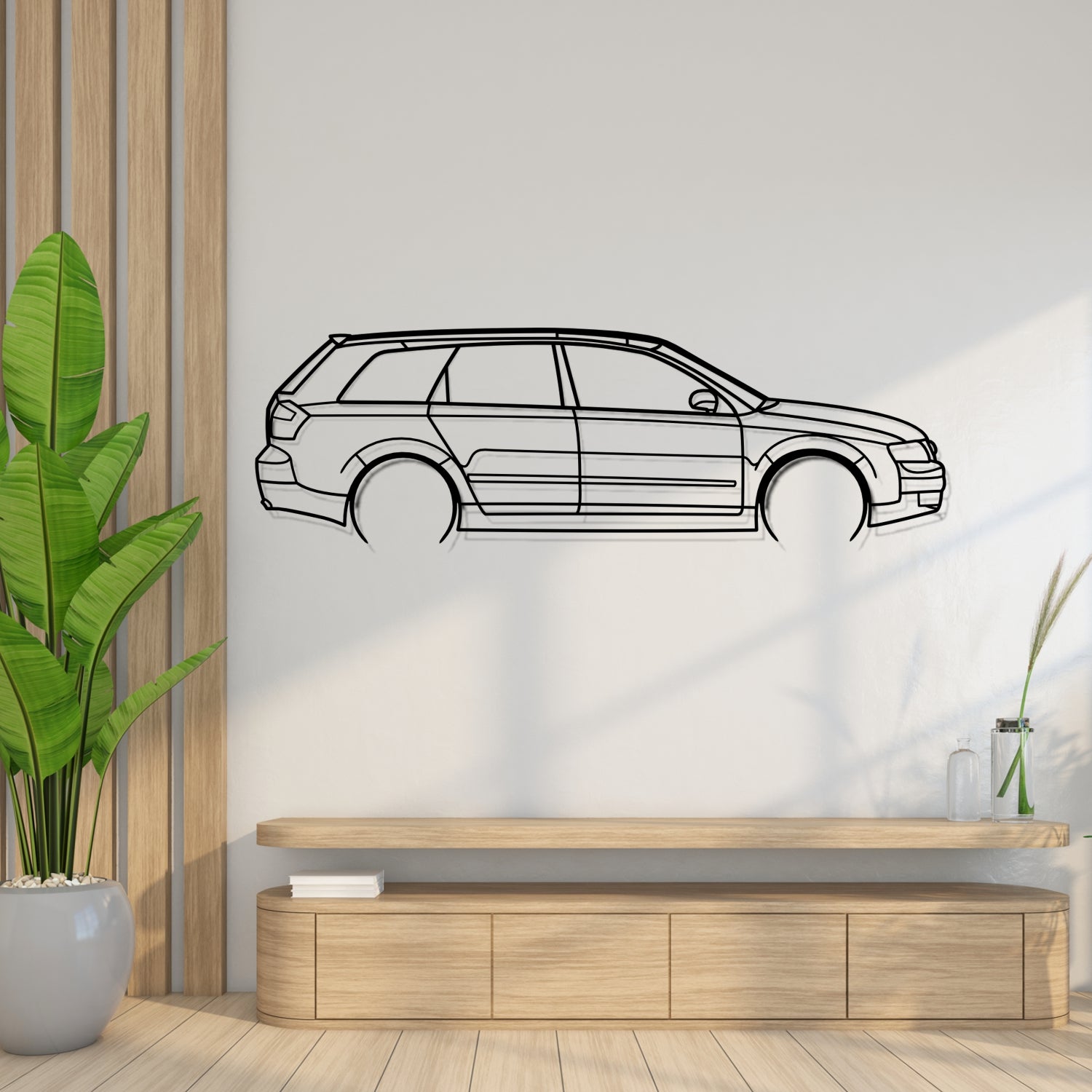 Audi R8 V10 Plus (2012-2015) - Side Perspective - Metal Silhouette