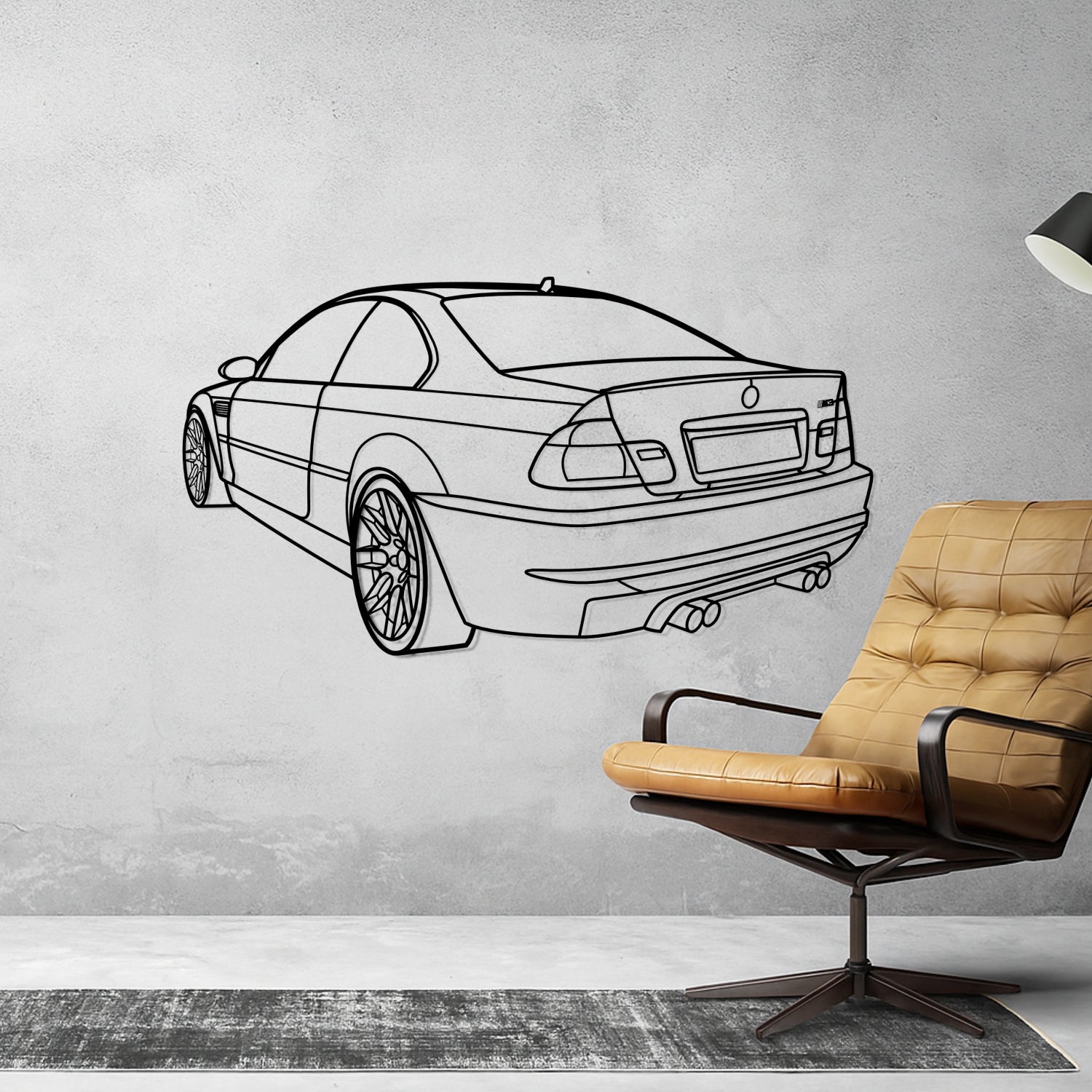 Caterham - 3D Perspective Front - Metal Silhouette