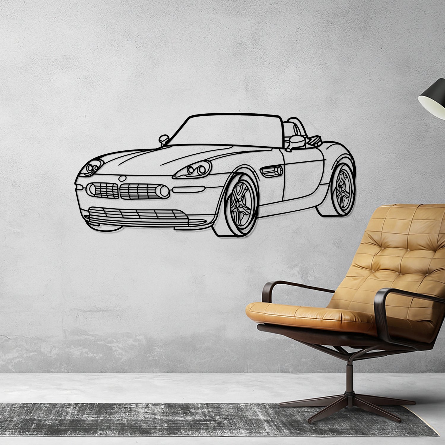 Caterham - 3D Perspective Front - Metal Silhouette