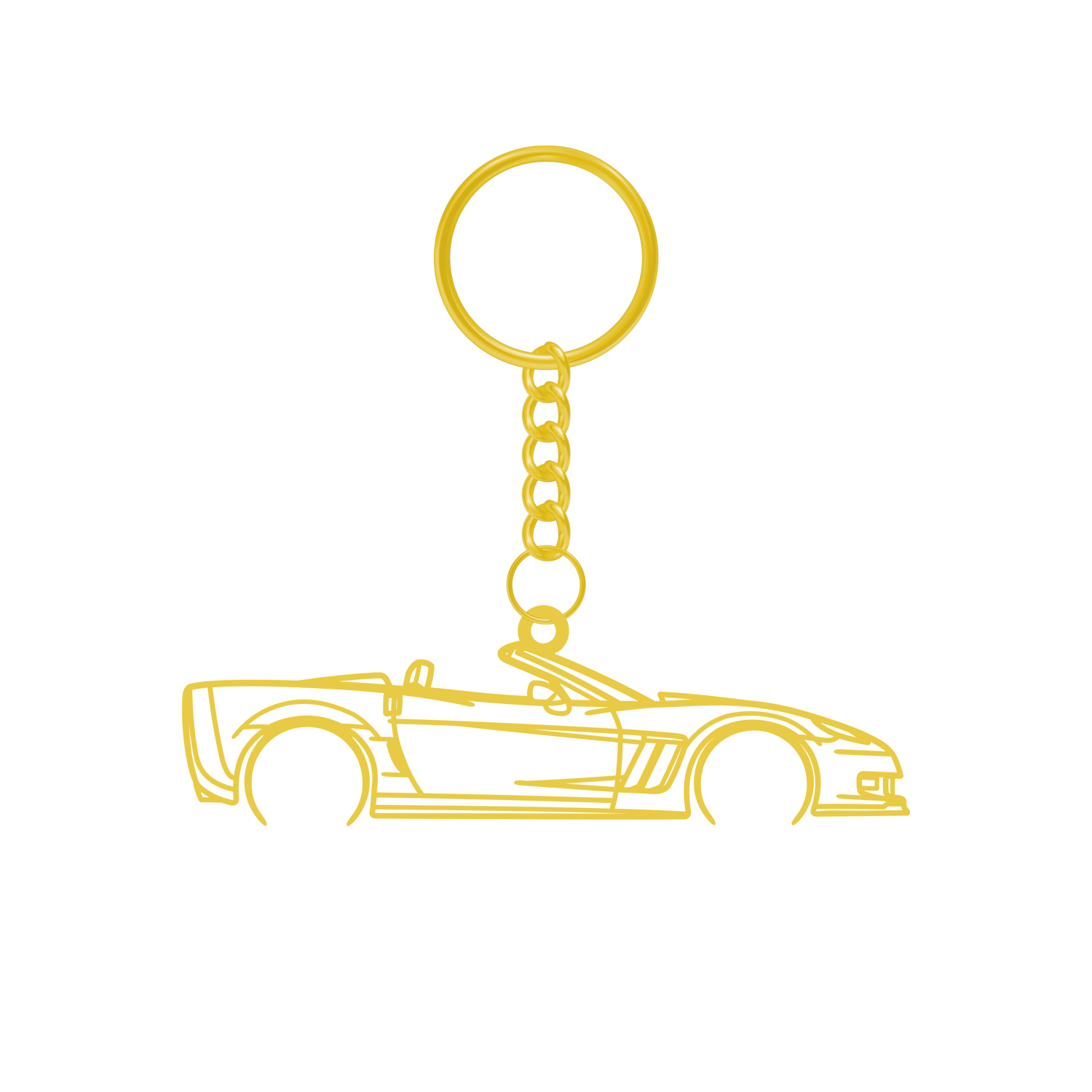 Chevrolet Corvette C6 Grand Sport (2010-2013) - Metallic Keychain
