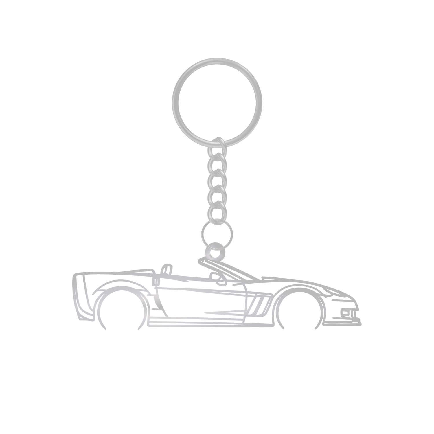 Chevrolet Corvette C6 Grand Sport (2010-2013) - Metallic Keychain