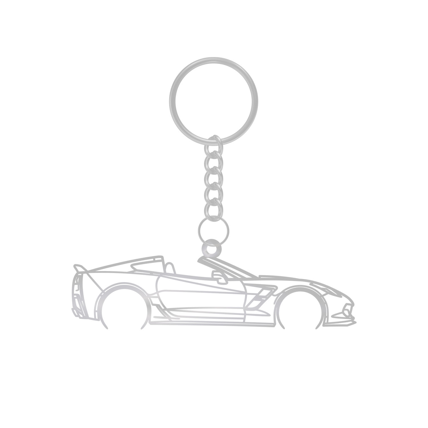 Chevrolet Corvette C7 Convertible (2013-2019) - Metal Key Ring