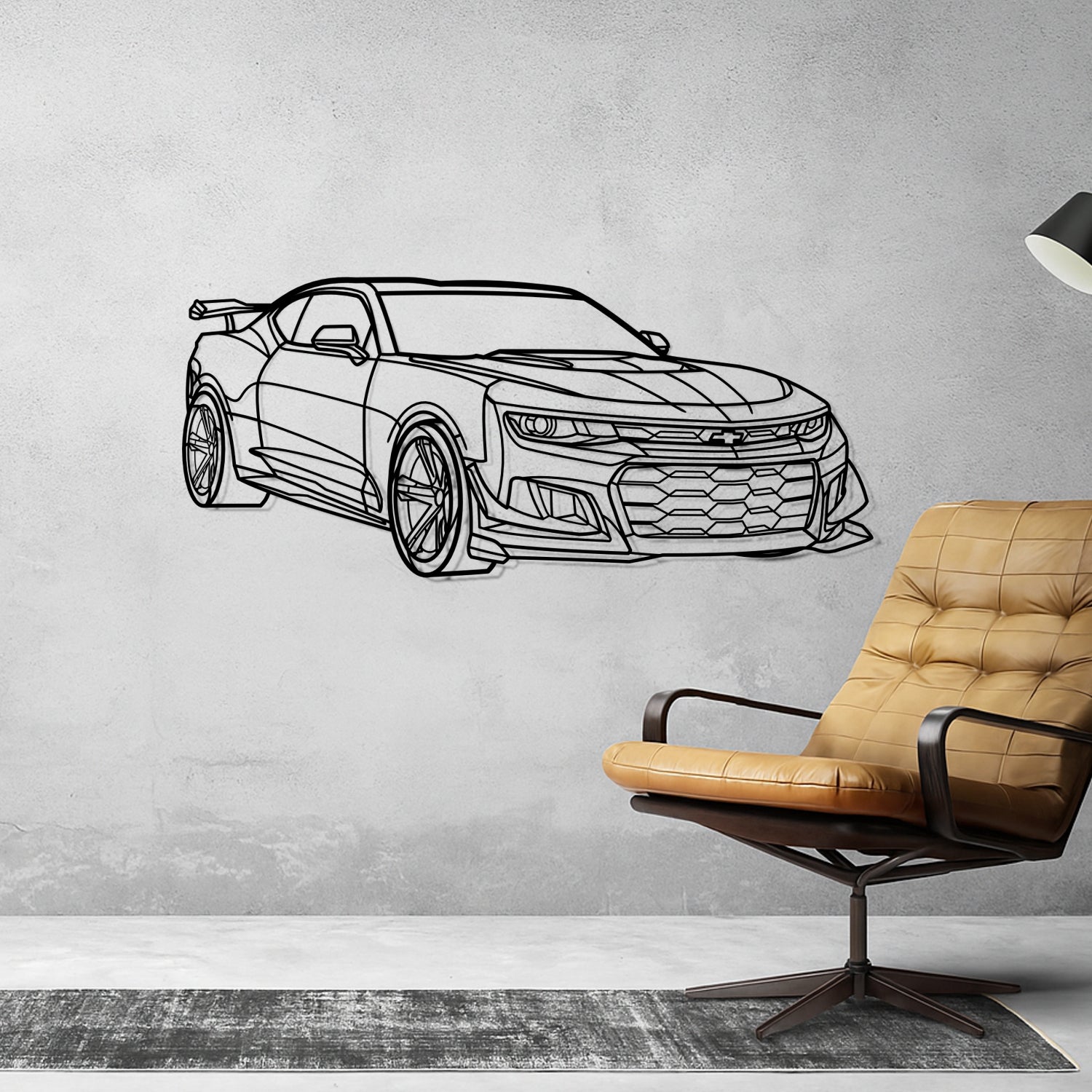 Caterham - 3D Perspective Front - Metal Silhouette