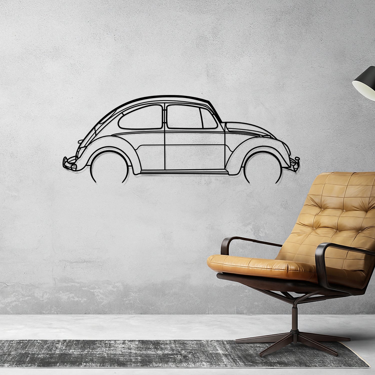 Audi R8 V10 Plus (2012-2015) - Side Perspective - Metal Silhouette