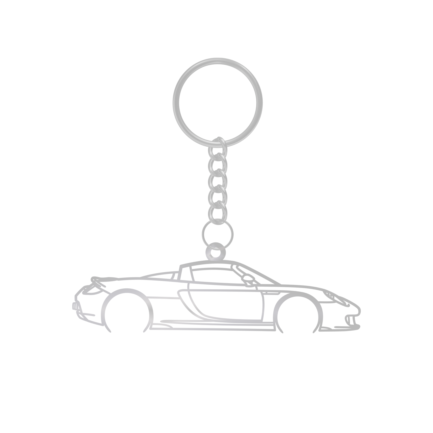 Porsche Carrera GT (2003-2007) - Metal Keychain
