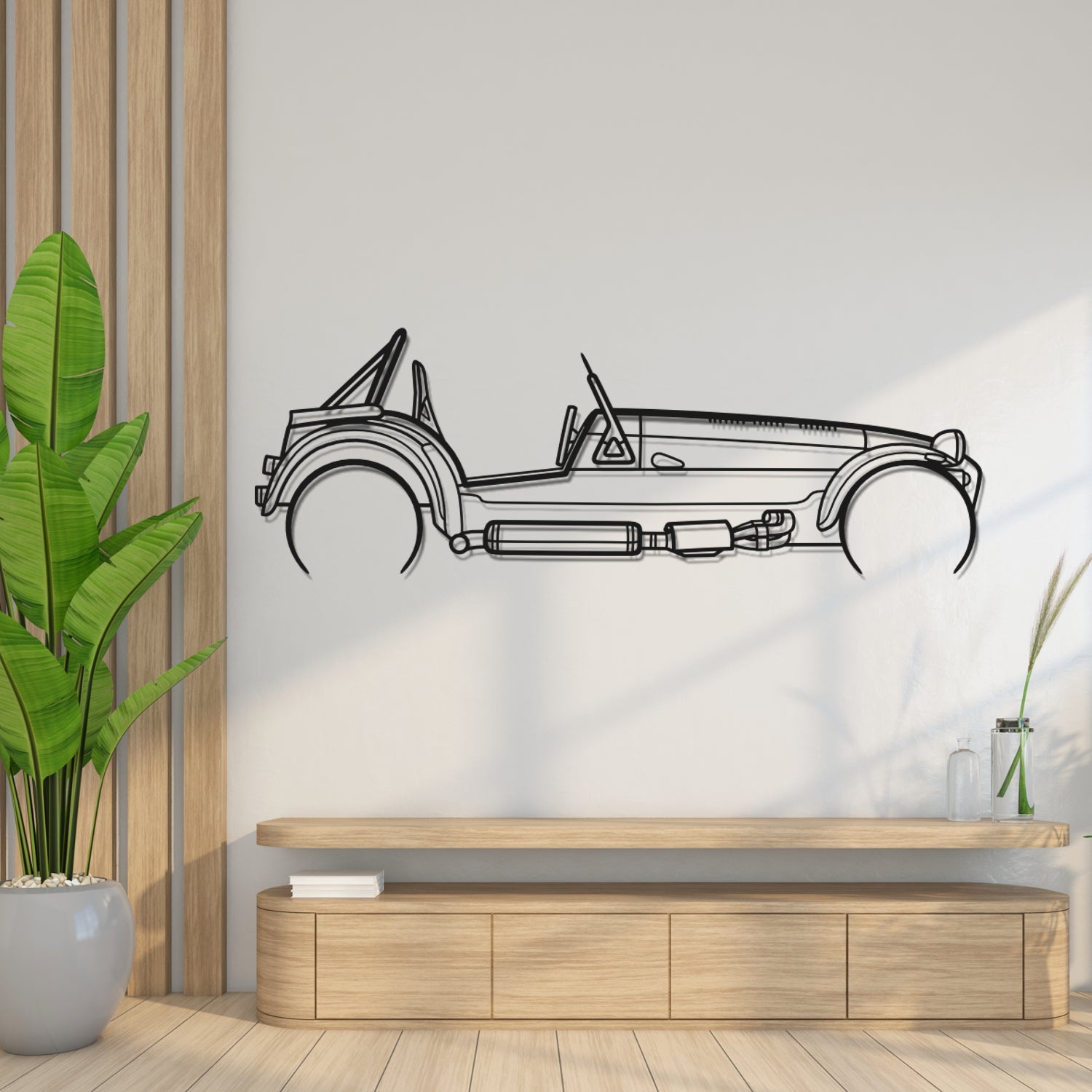 Caterham - Side View - Metal Silhouette