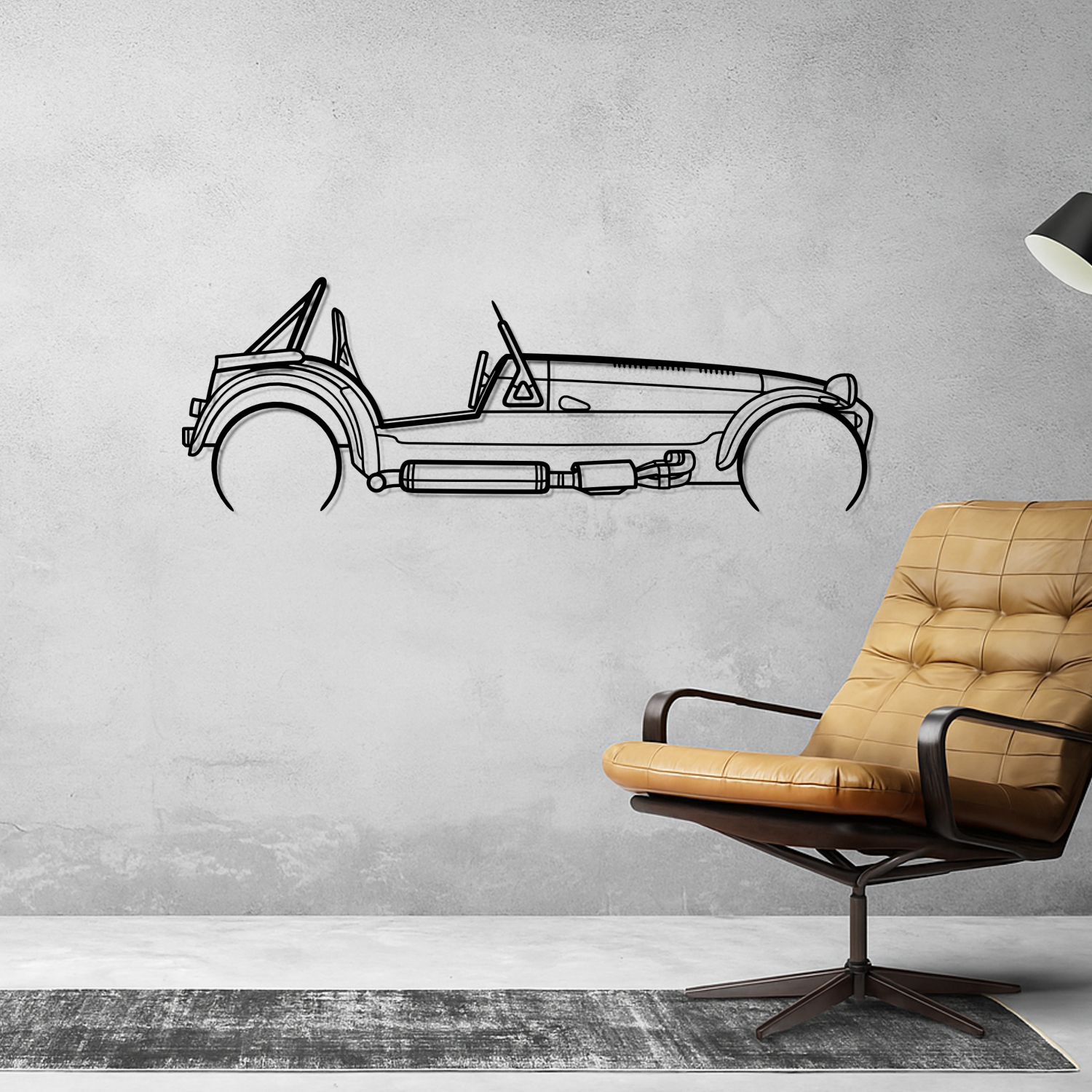 Caterham - Side View - Metal Silhouette