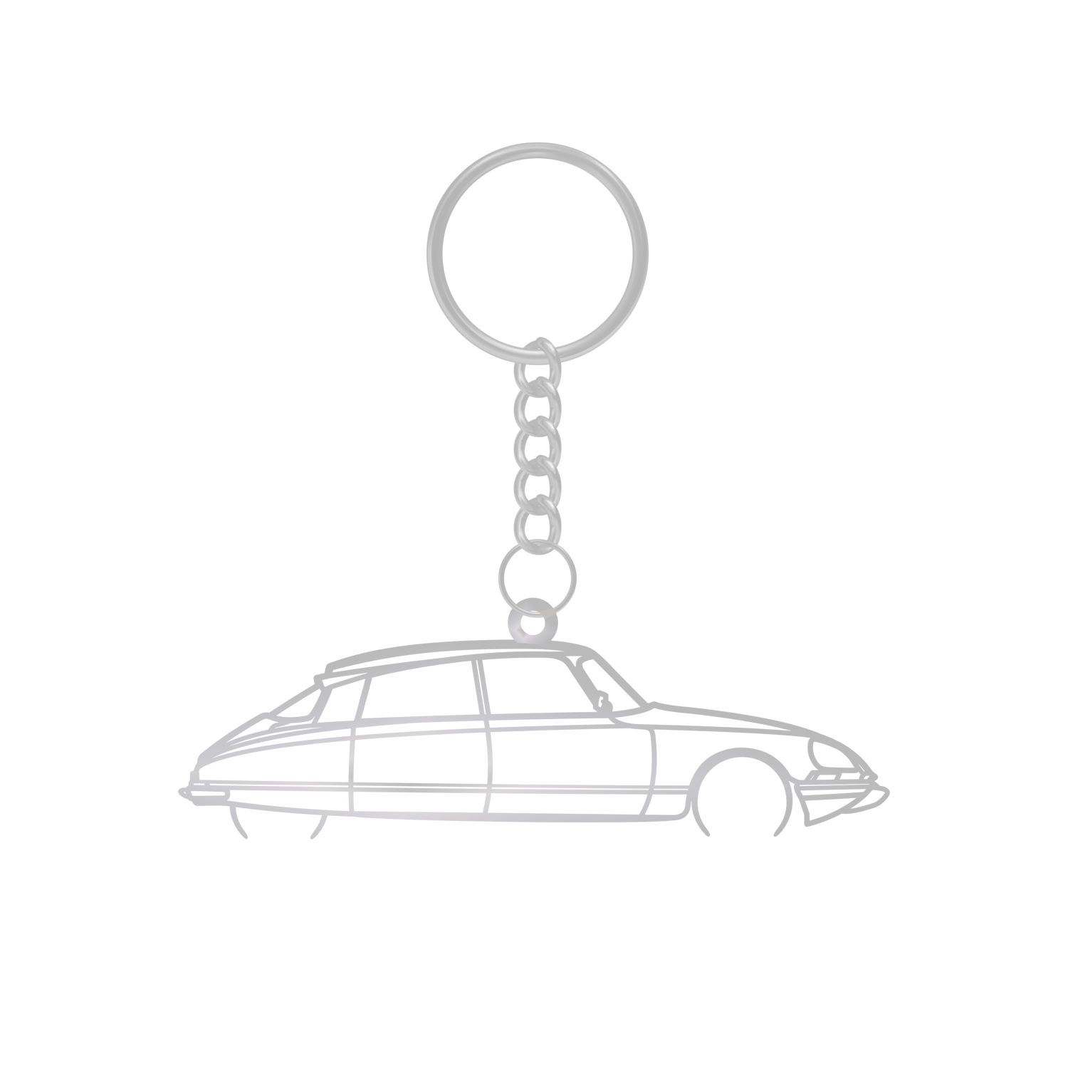 Citroen DS - Metal Keychain