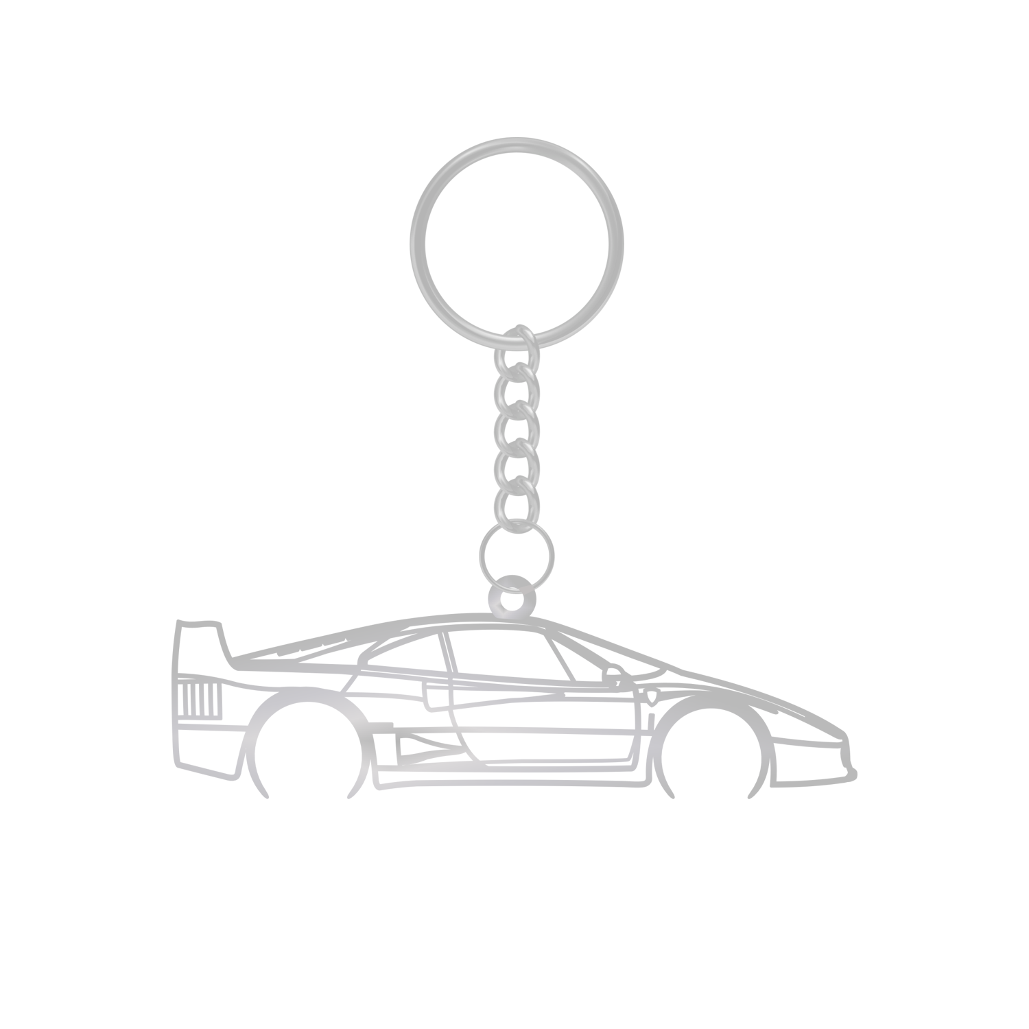Ferrari F40 (1987-1992) - Metal Keychain