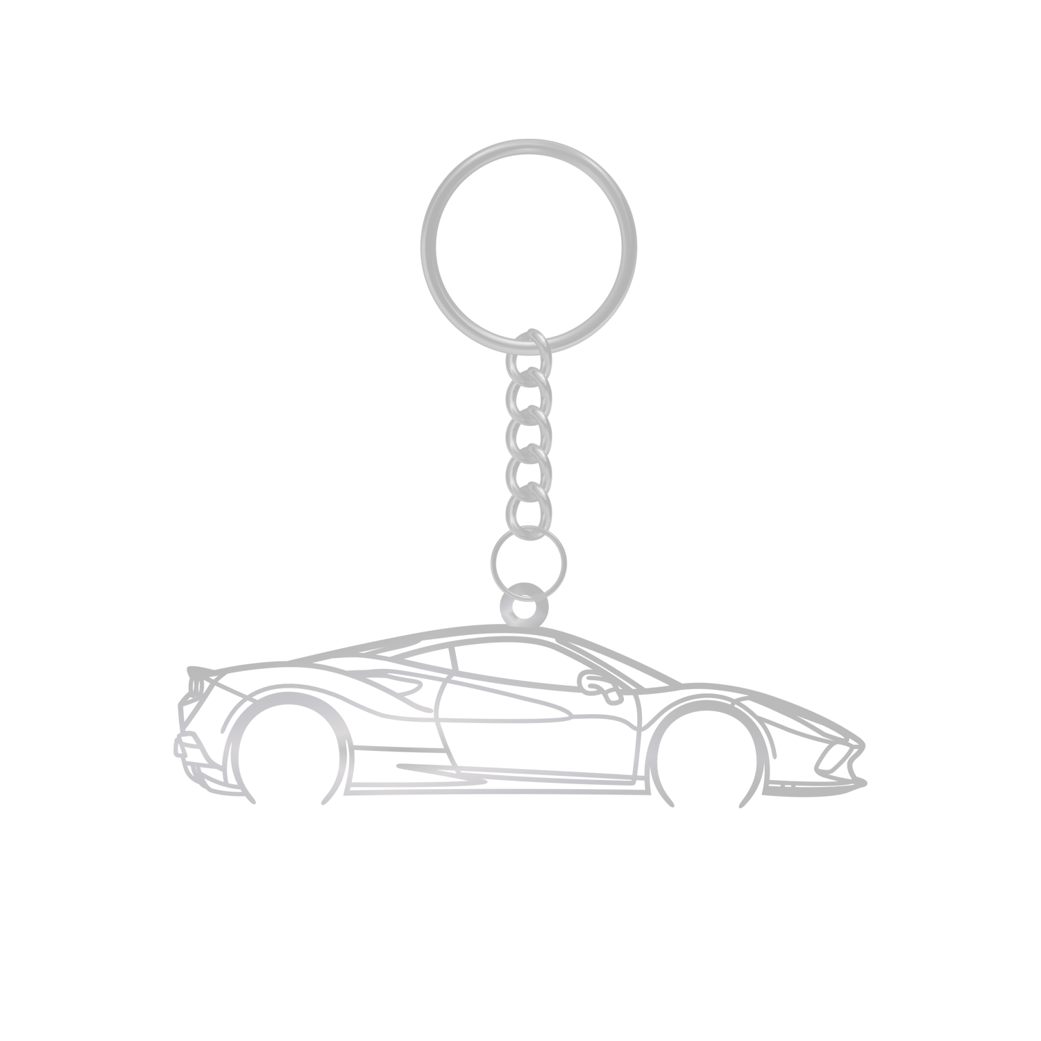 Ferrari F8 Tributo (2019-2023) - Metal Keychain