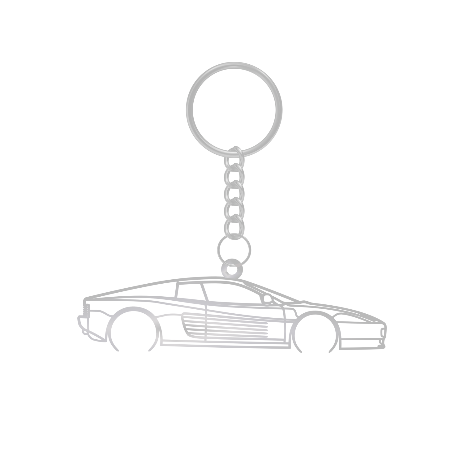 Ferrari Testarrossa (1984-1991) - Metal Keychain