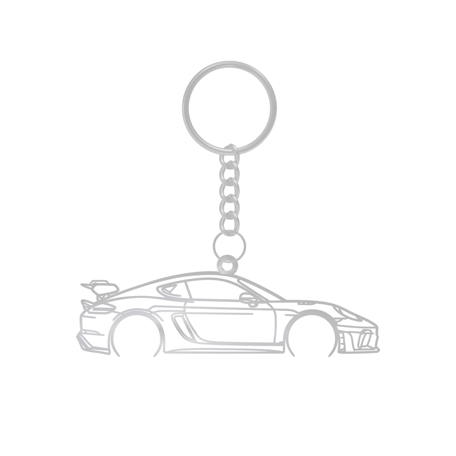 Porsche 718 GT4 RS (2022-2025) - Metal Keychain