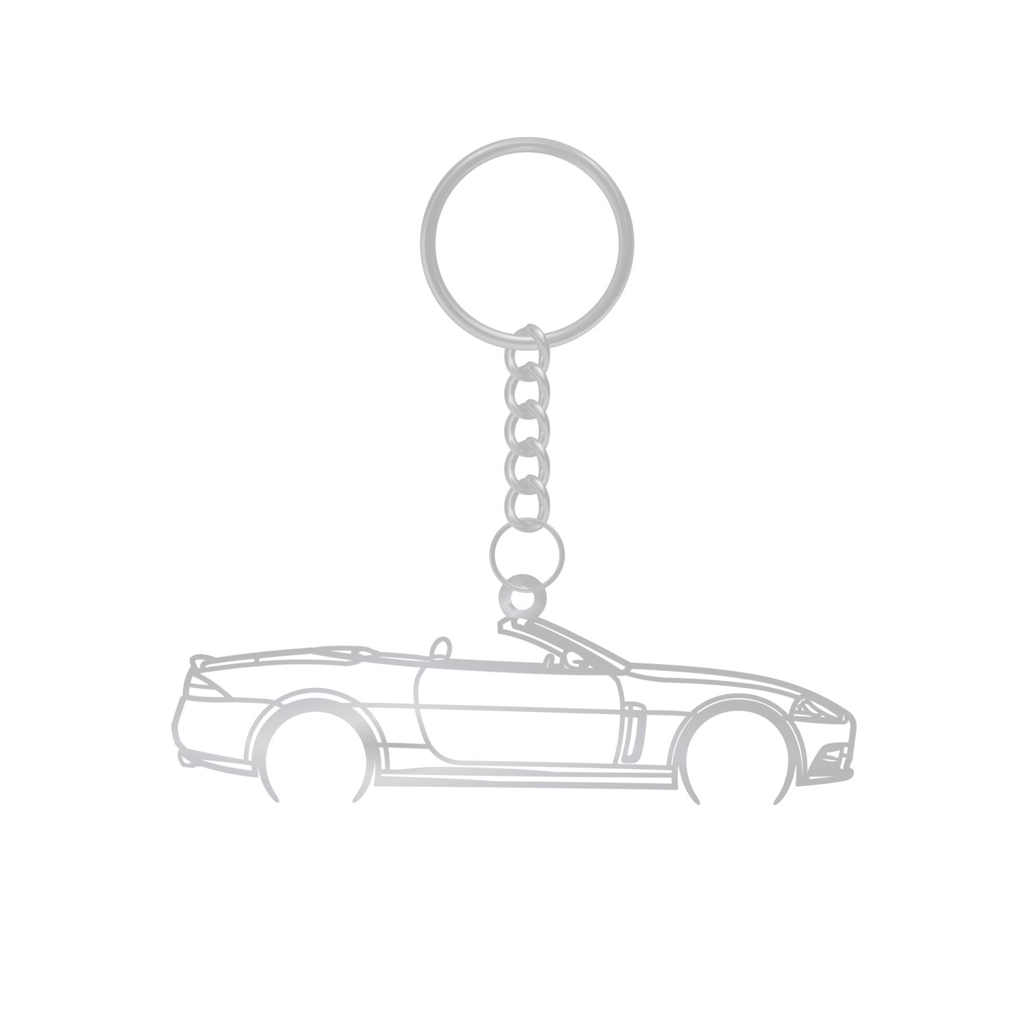 Jaguar XK XKR 5.0 Convertible (2008-2014) - Metal Key Ring