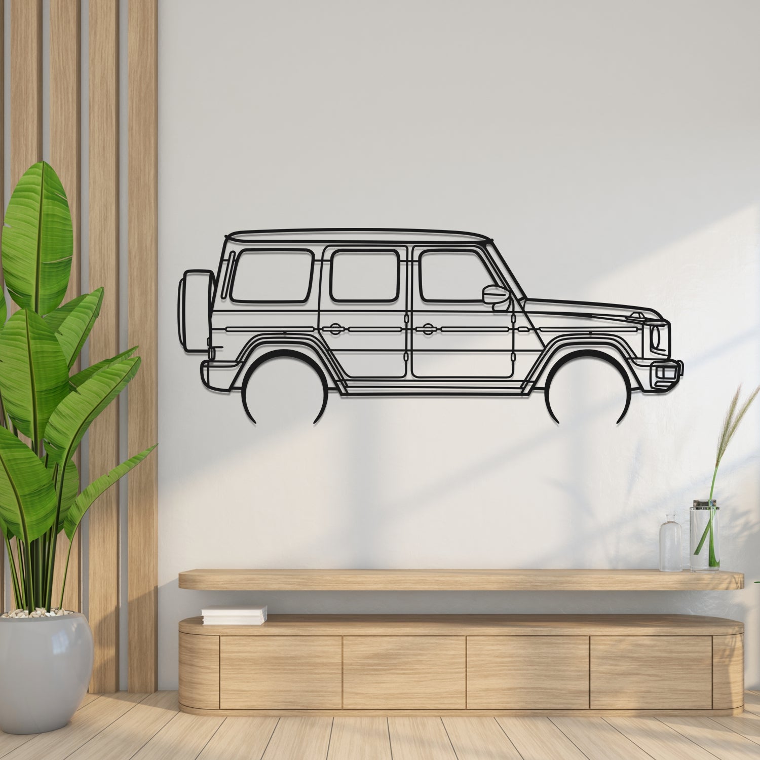 Mercedes G63 (2018-2025) - Perspetiva Lateral - Silhueta de Metal