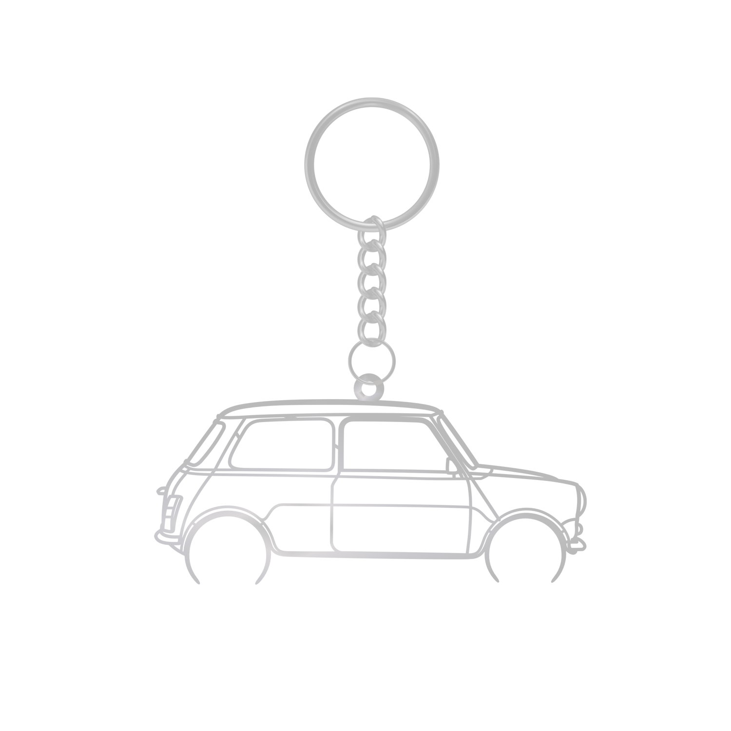 Mini Classic - Metal Keychain
