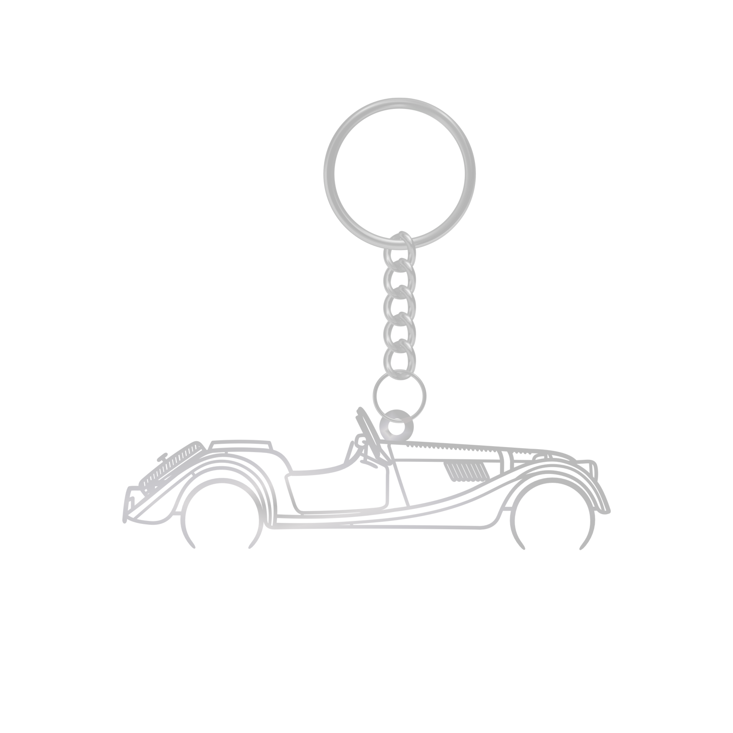 Morgan Plus 4 (1950-1969) - Metal Keychain