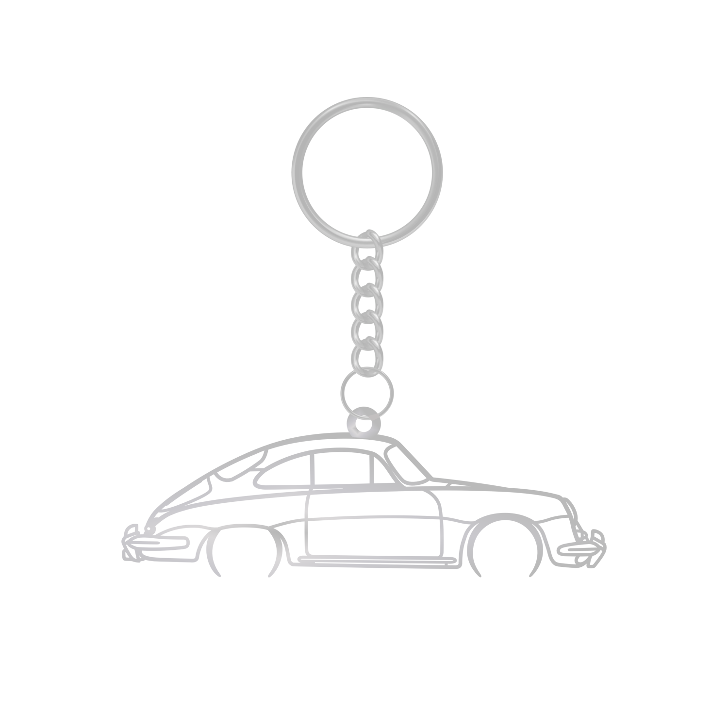 Porsche 356 Coupe (1948-1965) - Metal Keychain