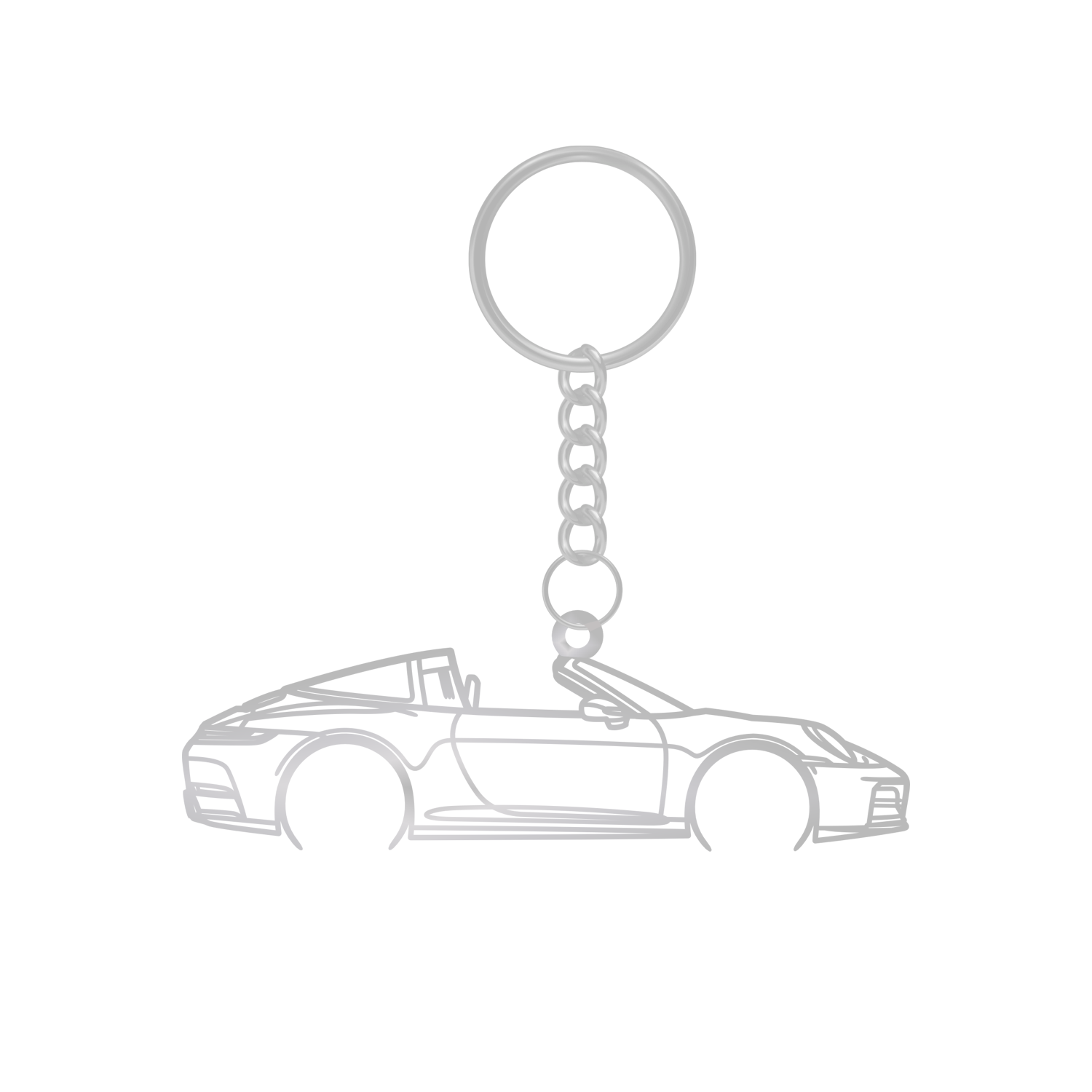Porsche 911 992.2 Targa (2025) - Metal Key Ring