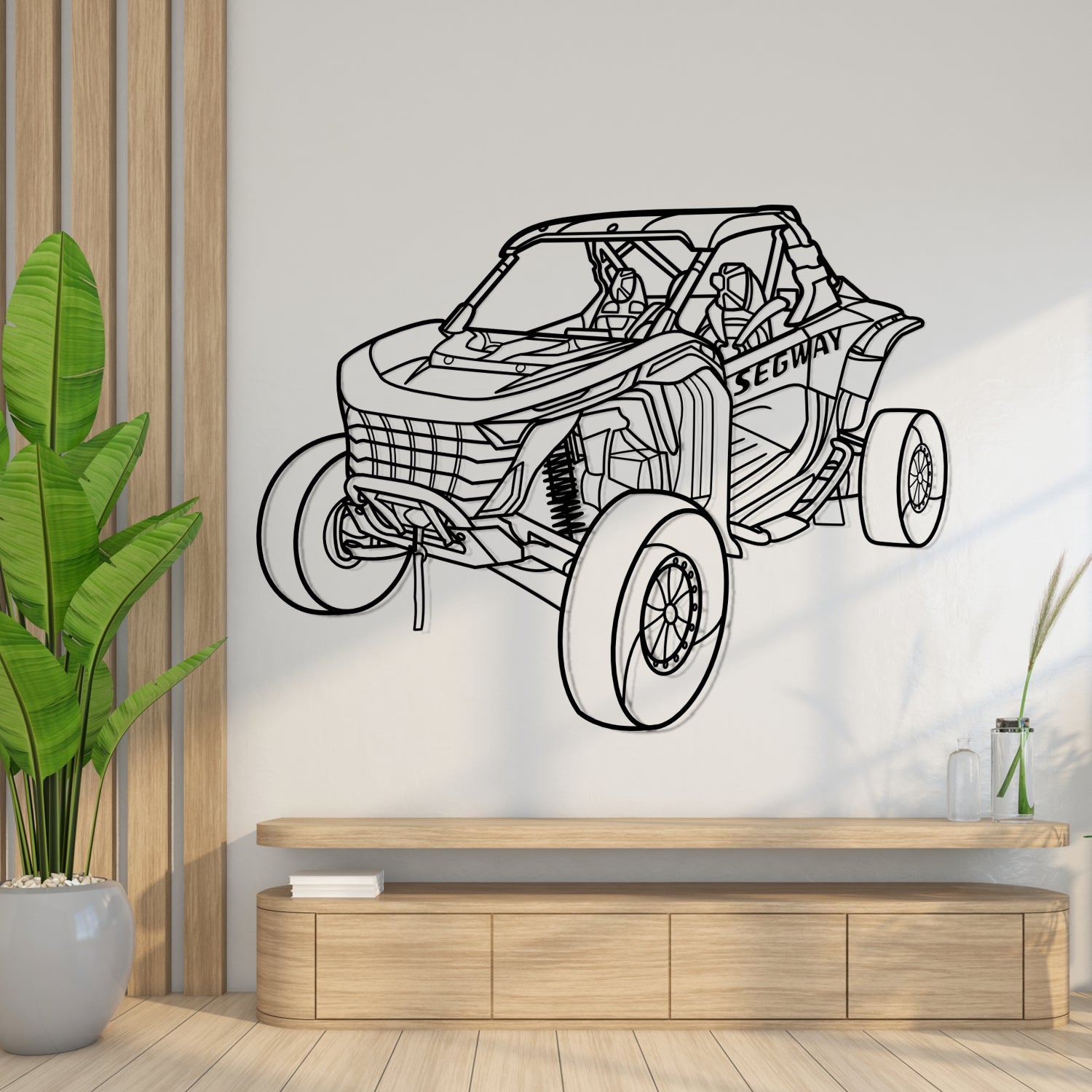 Caterham - 3D Perspective Front - Metal Silhouette