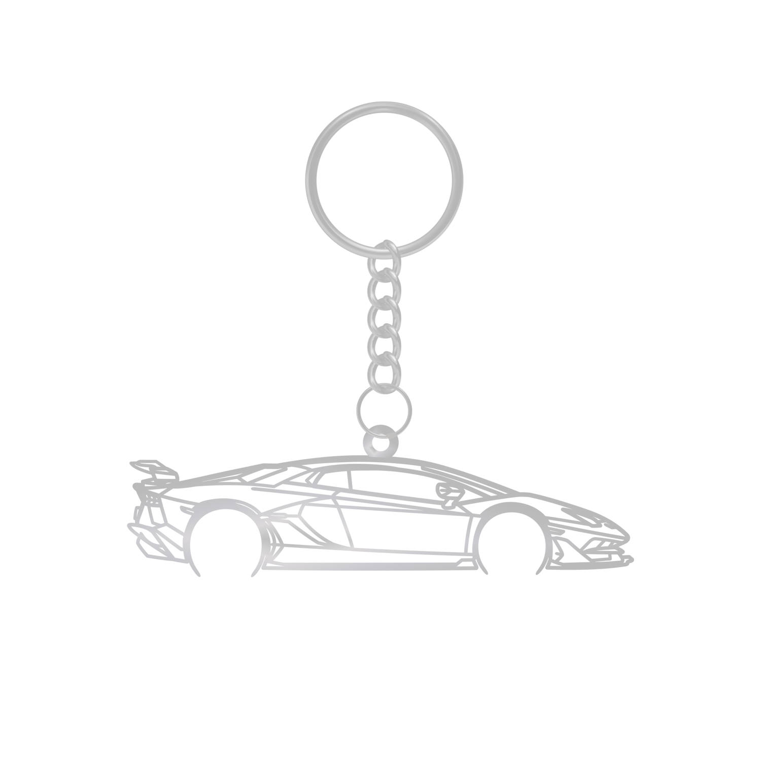 Lamborghini Aventador SVJ (2018-2022) - Metal Keychain