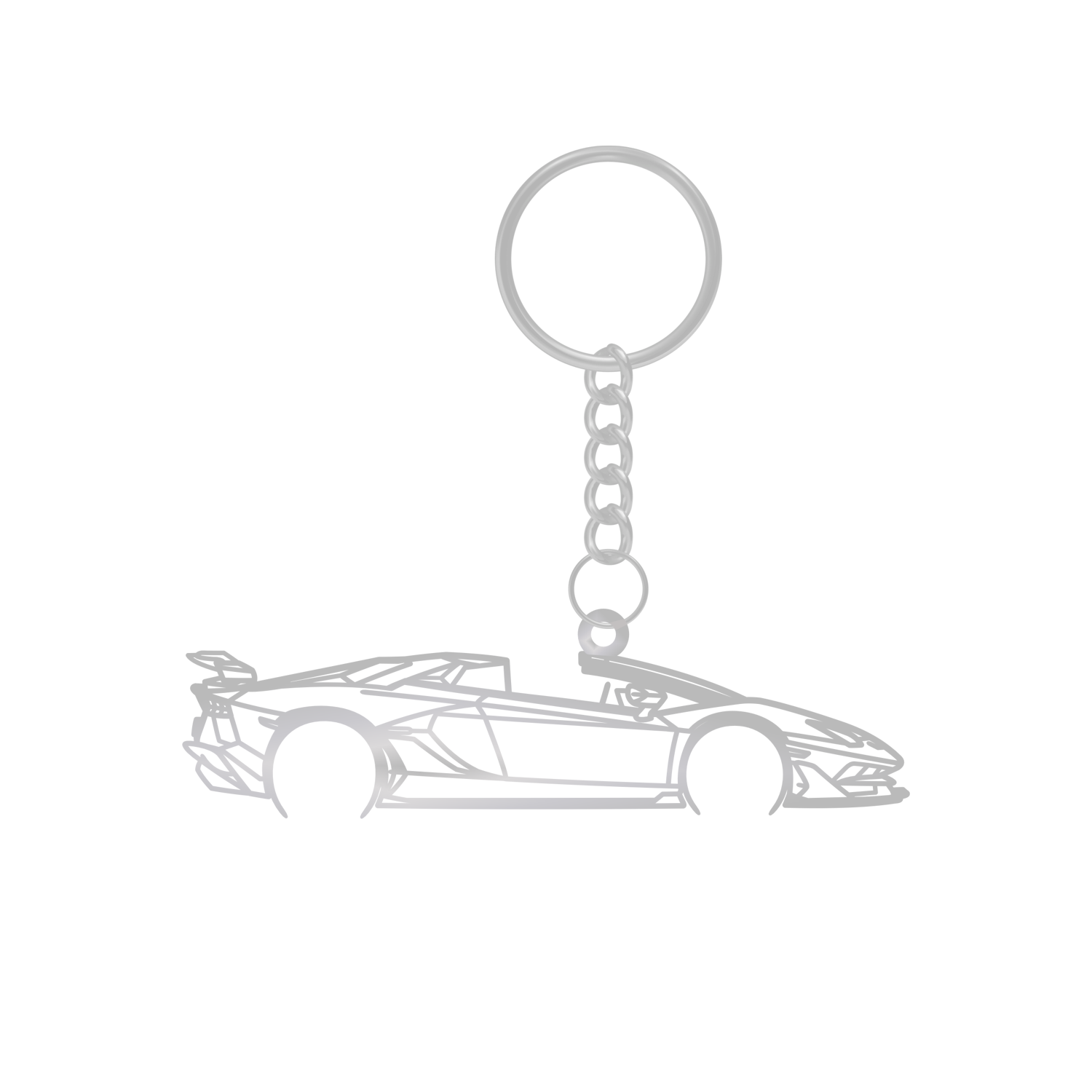 Lamborghini Aventador SVJ Roadster (2018-2022) - Metal Keychain