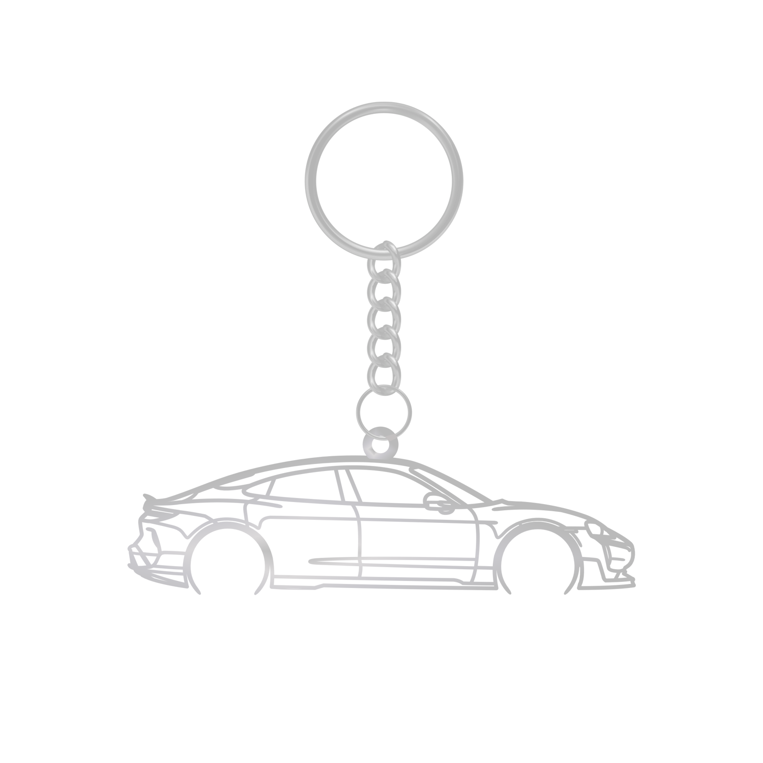 Porsche Taycan Turbo GT (2024-2025) - Metallic Keychain