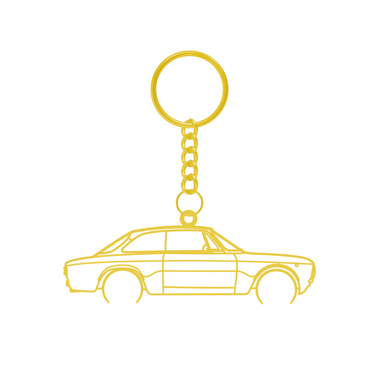 Alfa Romeo 2000 GTV (1971-1976) - Metal Keychain