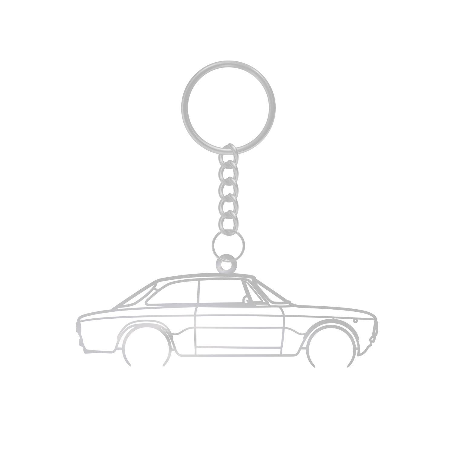Alfa Romeo 2000 GTV (1971-1976) - Metal Keychain