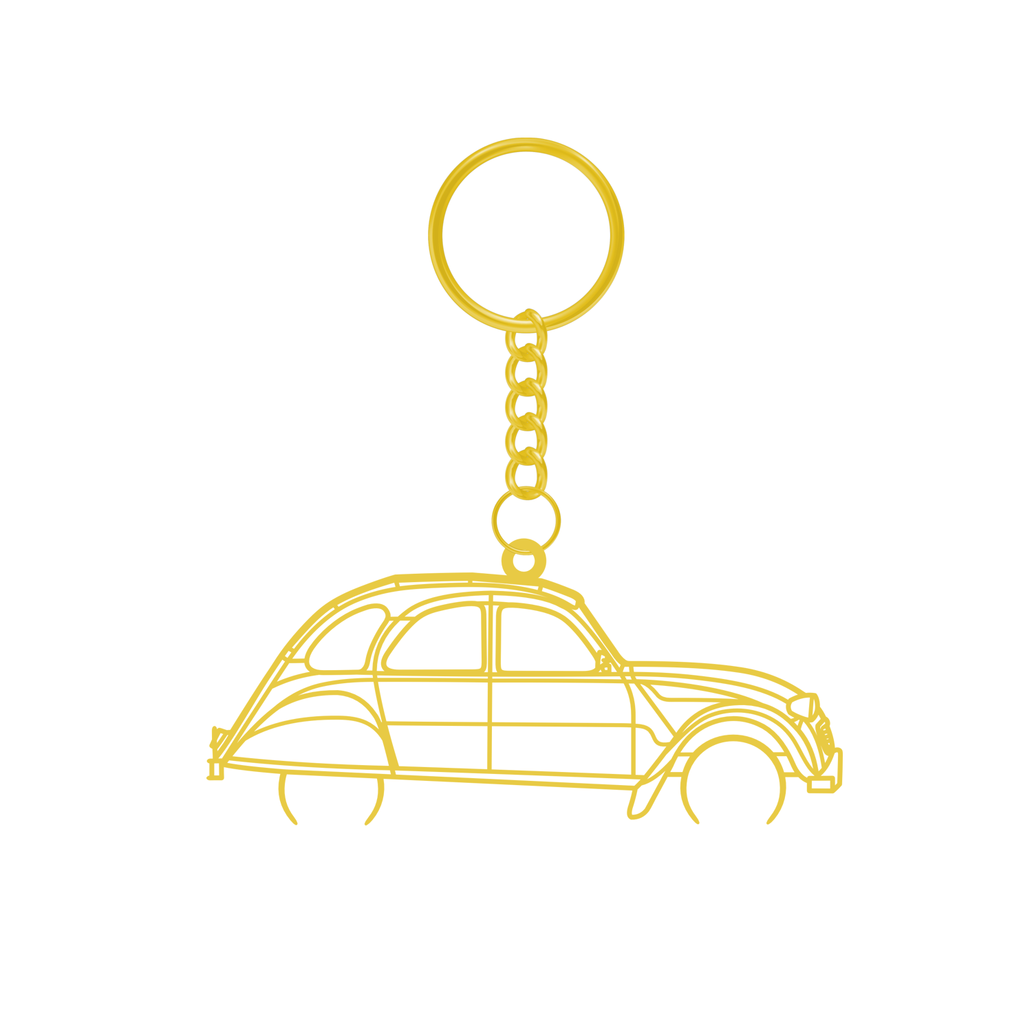 Citroën 2CV - Metal Keychain