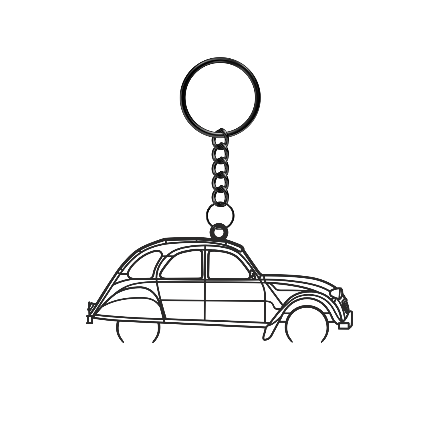 Citroën 2CV - Metal Keychain