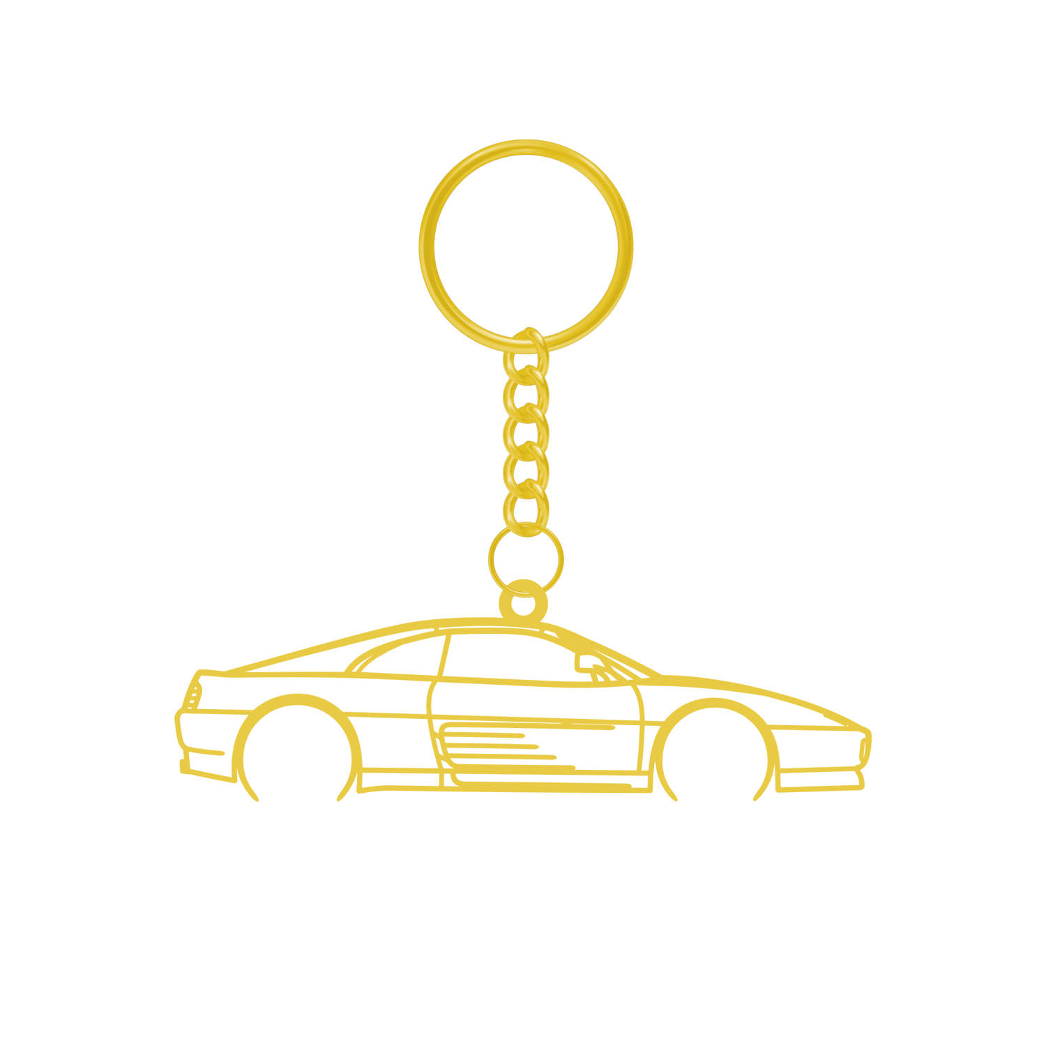 Ferrari 348 TB (1989-1993) - Metal Keychain