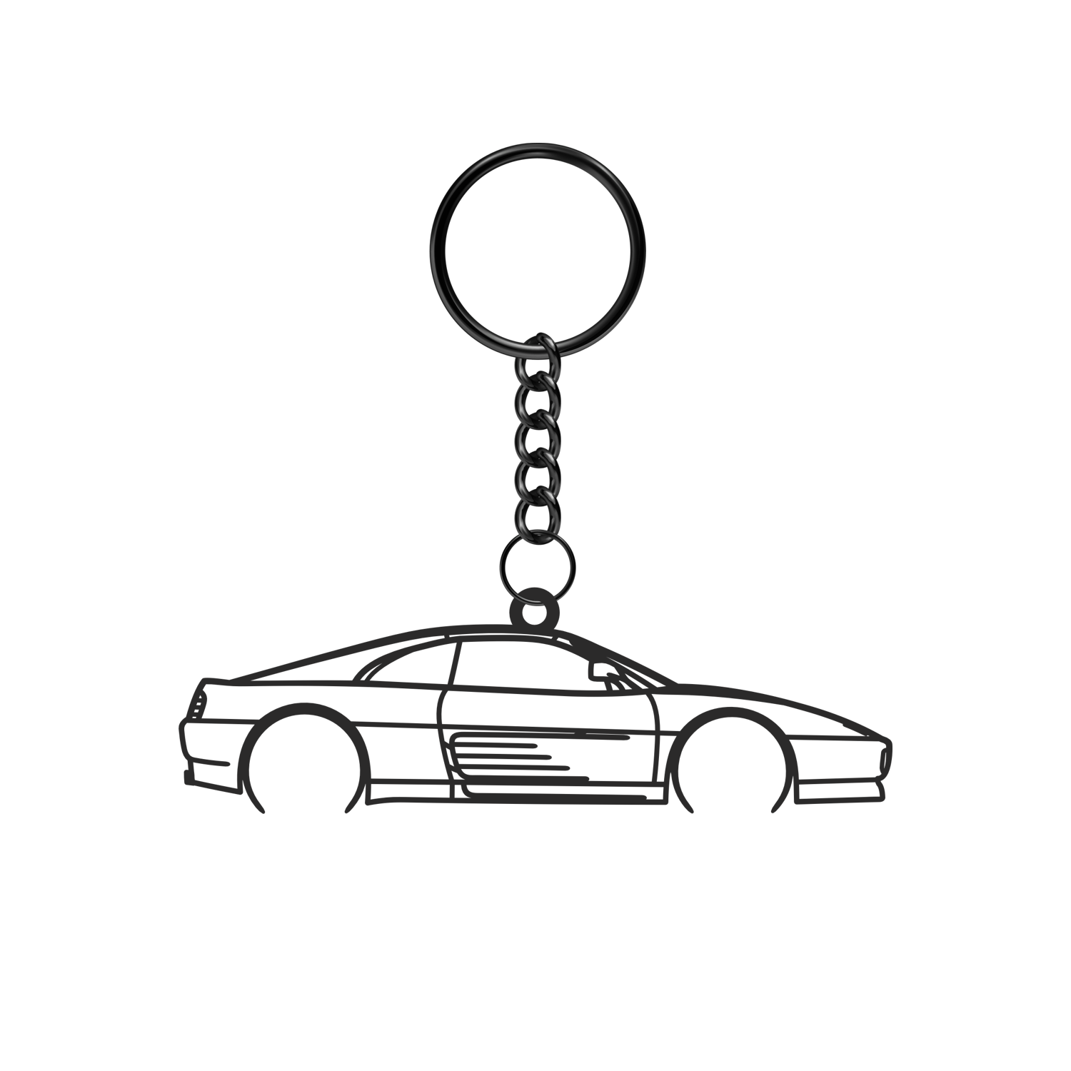 Ferrari 348 TB (1989-1993) - Metal Keychain